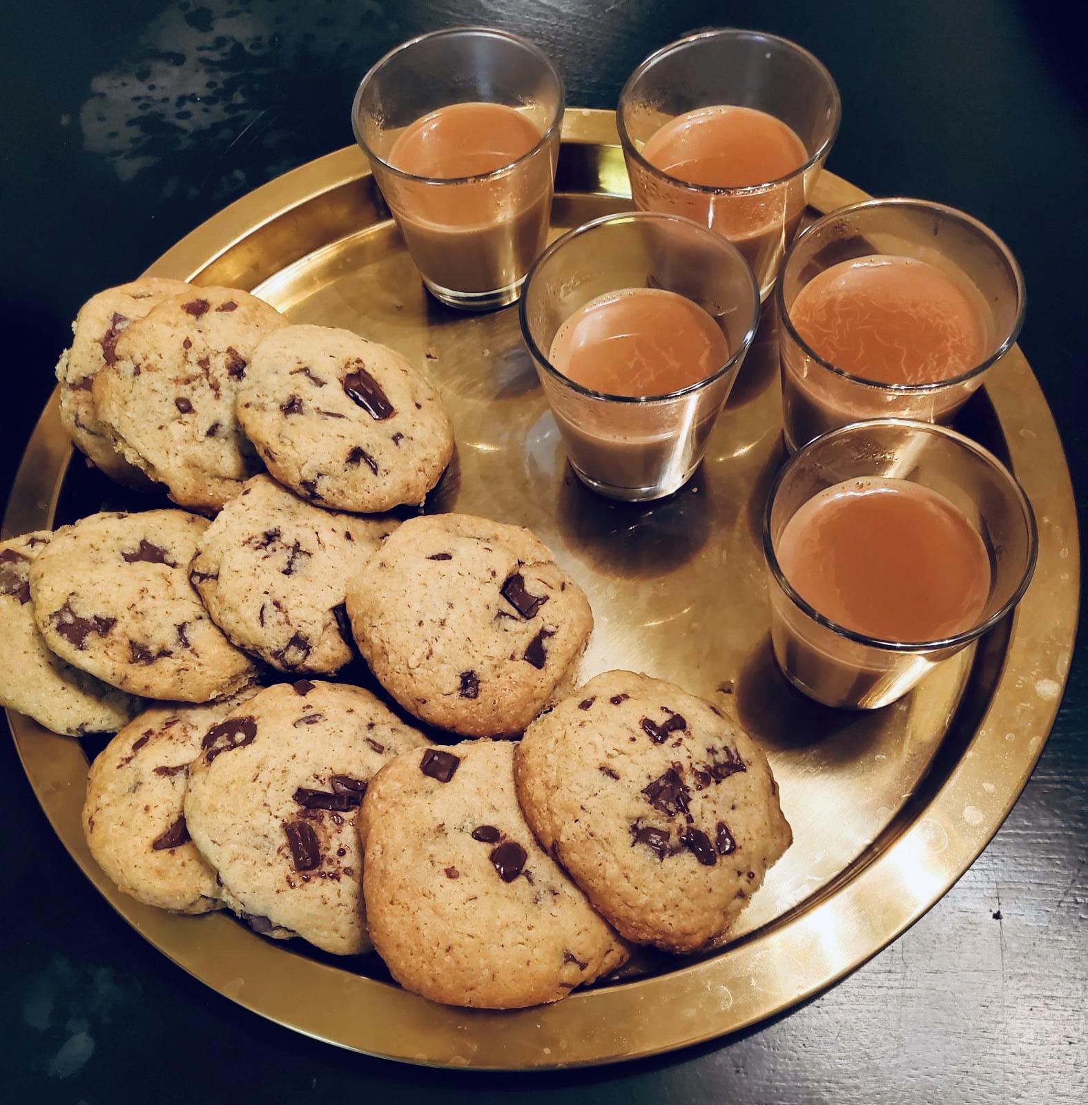 [Homemade] Chai and biscuits r/food