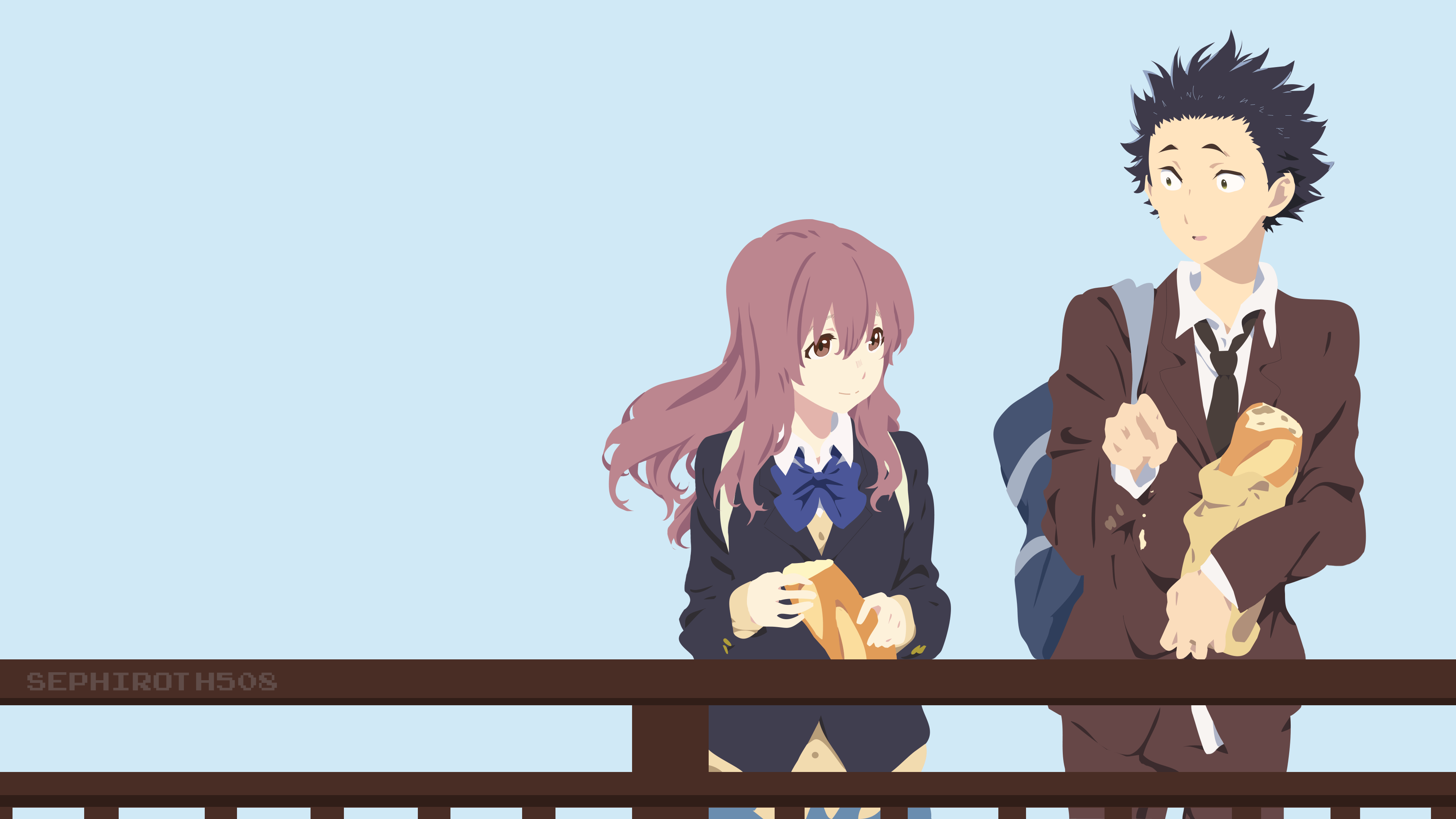 Koe no Katachi (A Silent Voice) Vector Wallpaper (4K) r/Animewallpaper