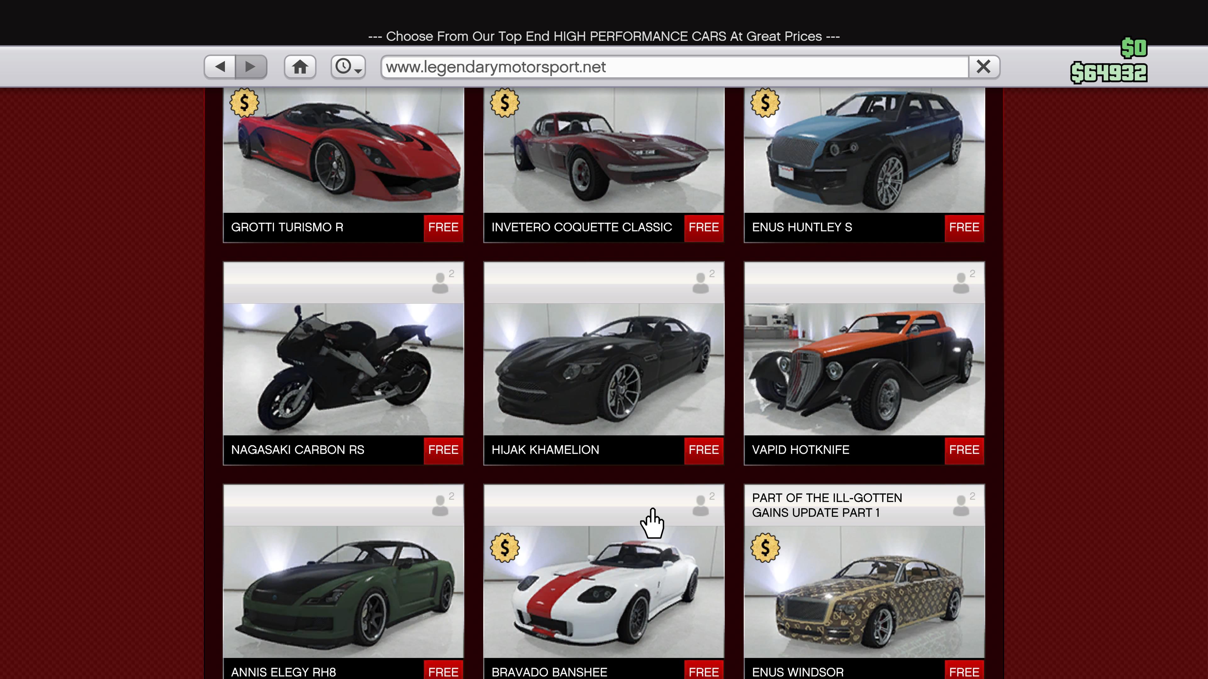 Anyone know why these cars are free? Or what the symbol means? r/GTA