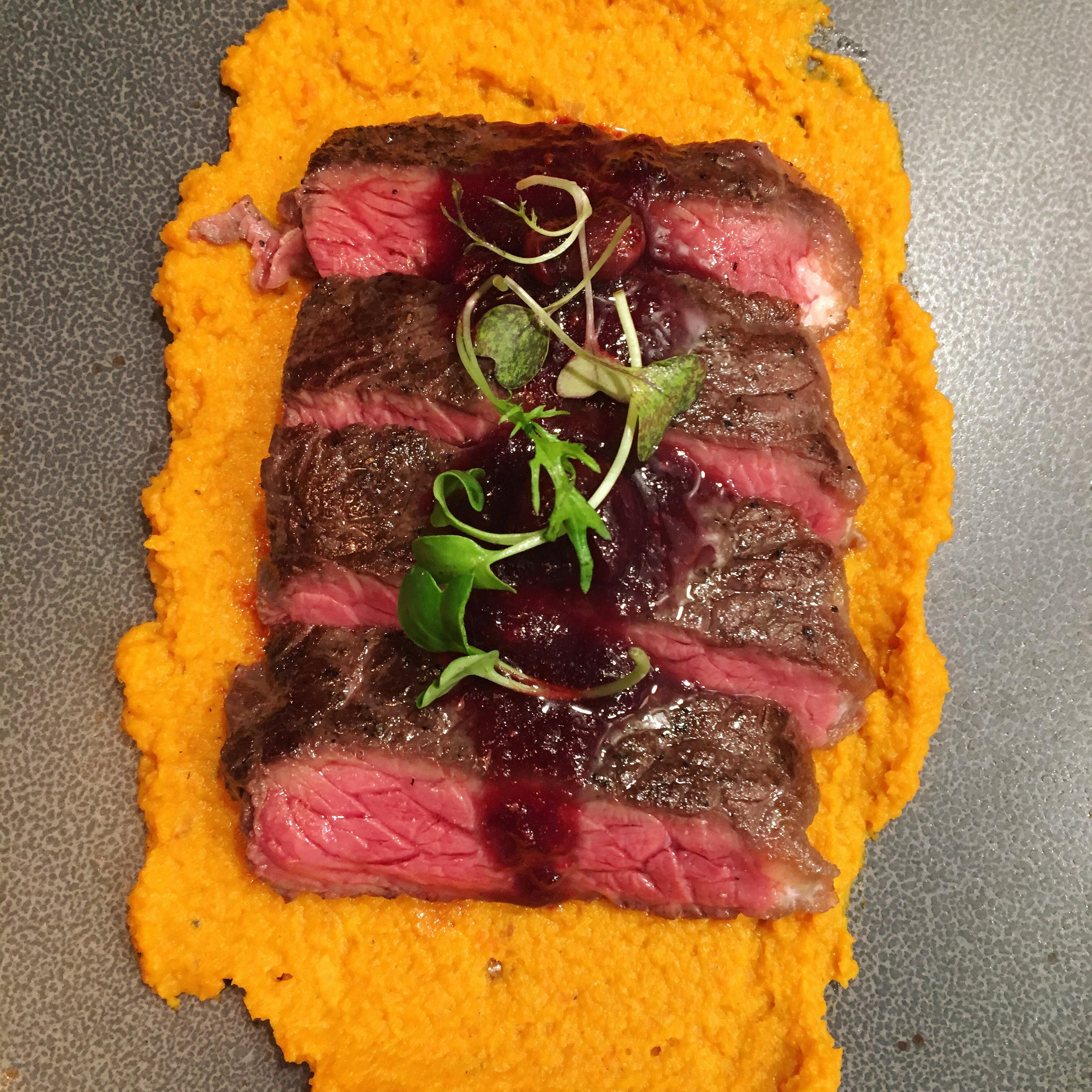 Bison Strip Steak at 125F for 90 minutes. r/sousvide