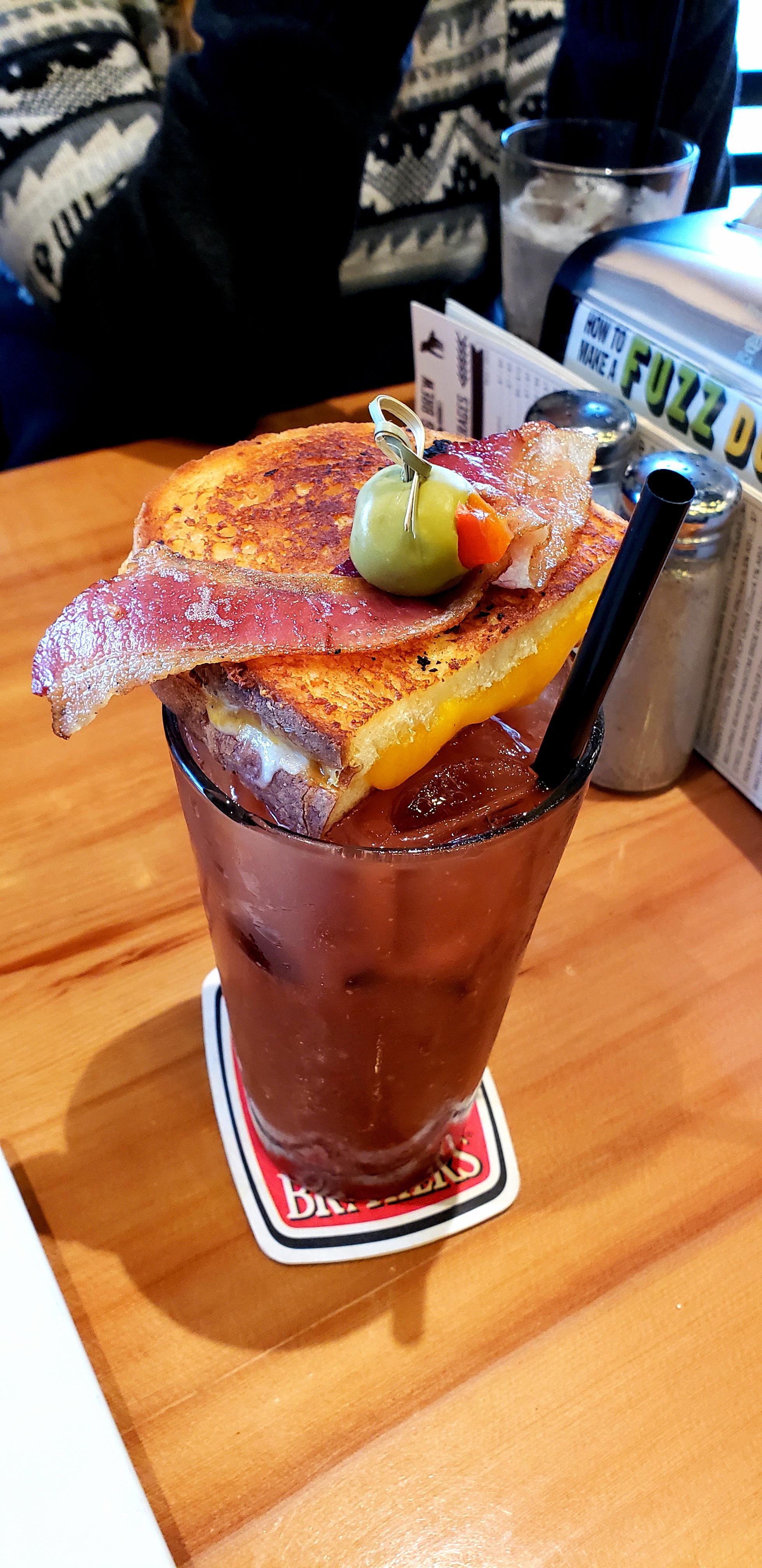 [I Ate] and Drank a Bloody Mary with a Side Grilled Cheese r/food