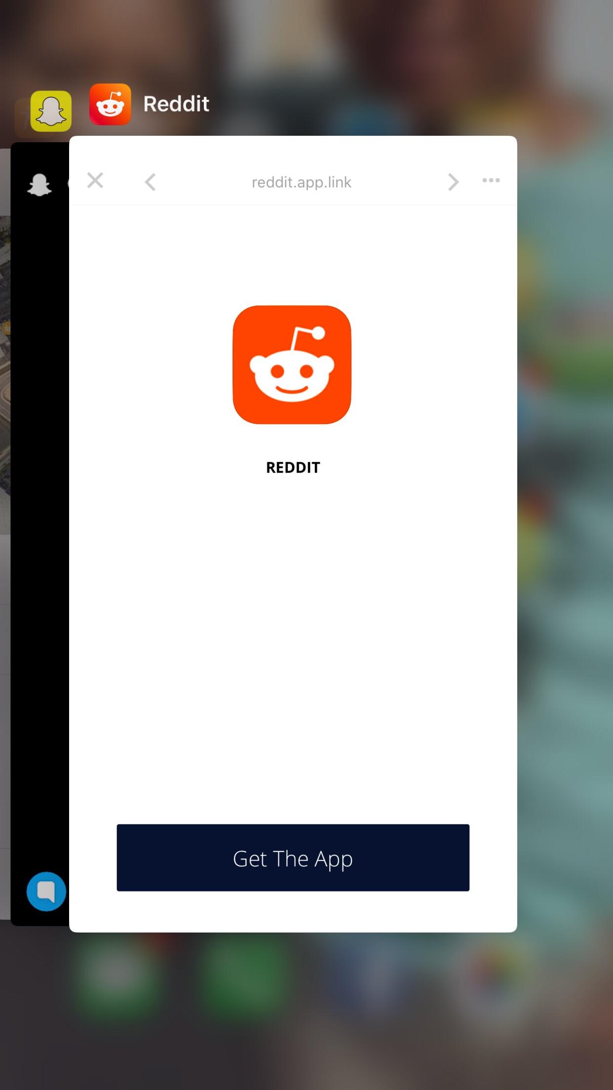 Reddit app...telling me to get The App. __“ r/2healthbars