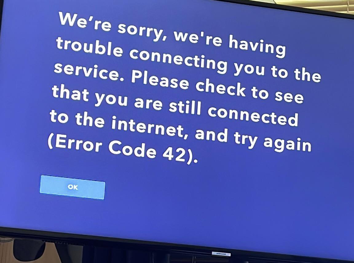 Help! Unable to open Disney Plus app. Any suggestions on how to fix? Thanks r/TVision