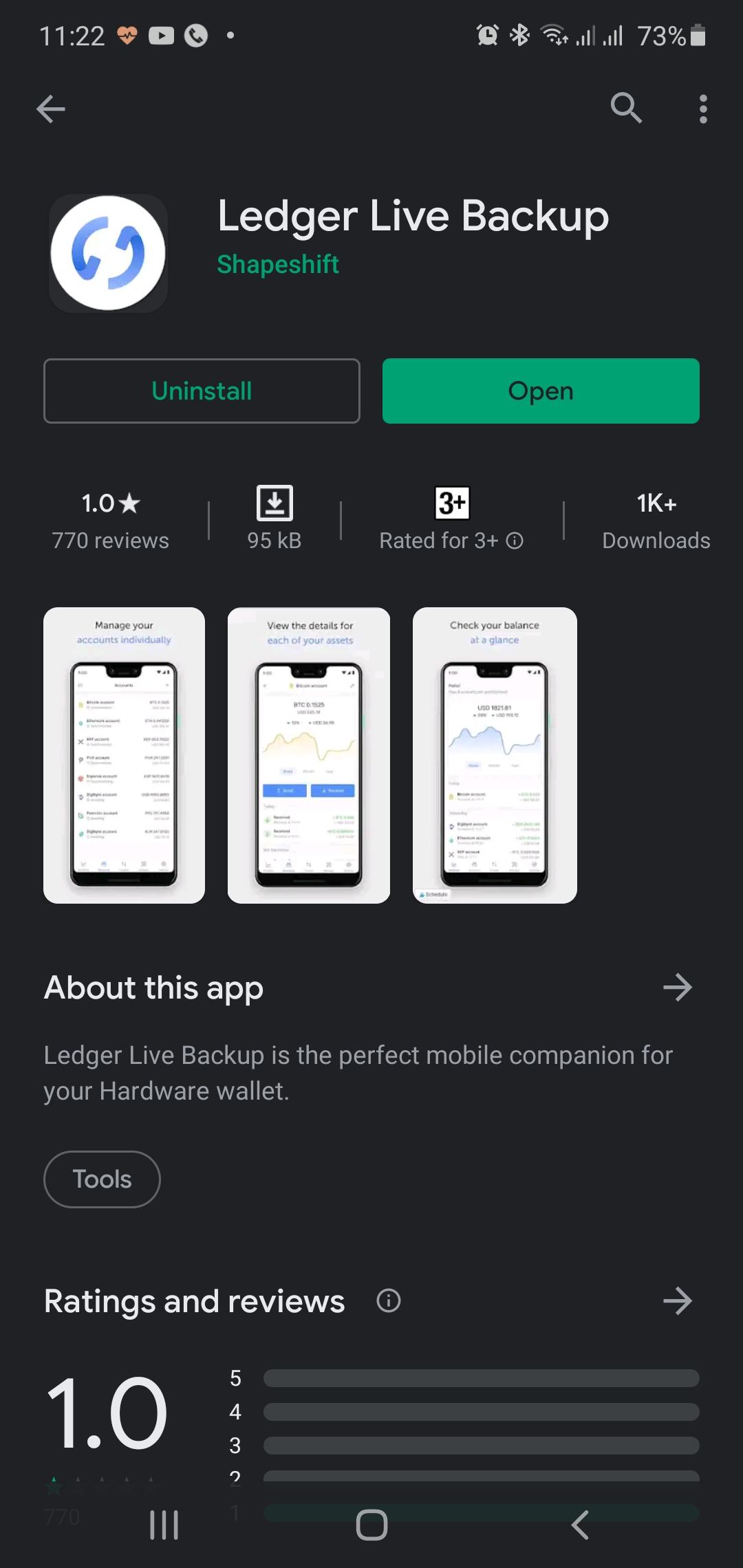 Another Ledger Live Scam app on Google Playstore. Please help report. r/ledgerwallet