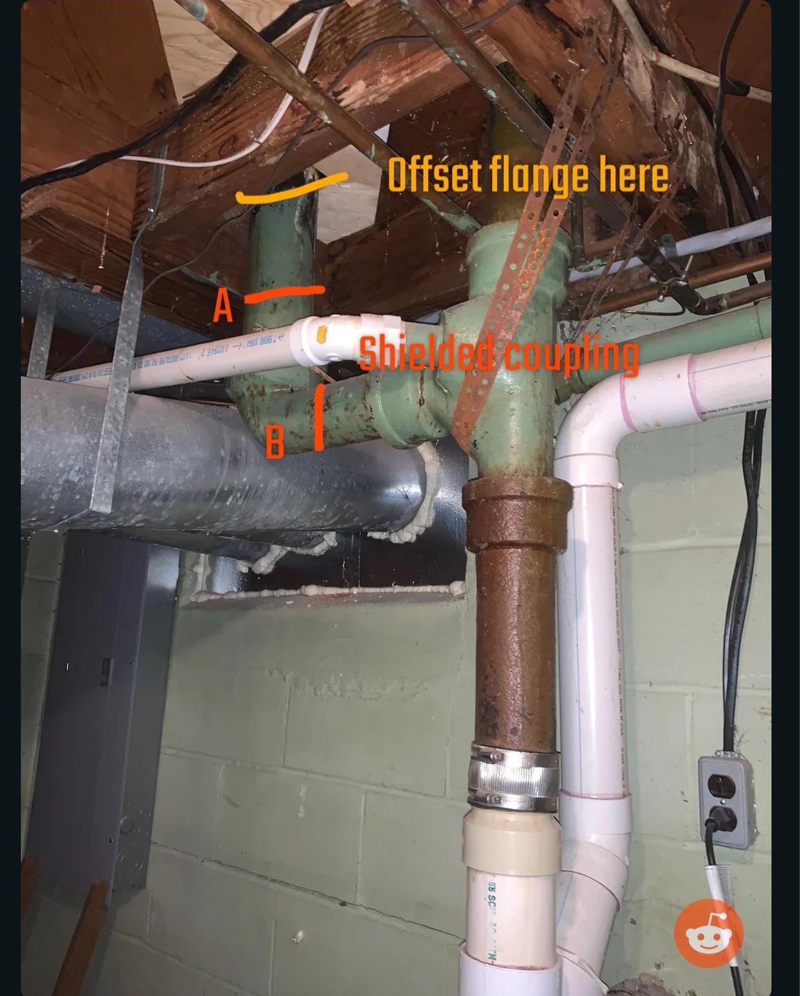 Changing 14.5 toilet flange rough in r/HomeMaintenance