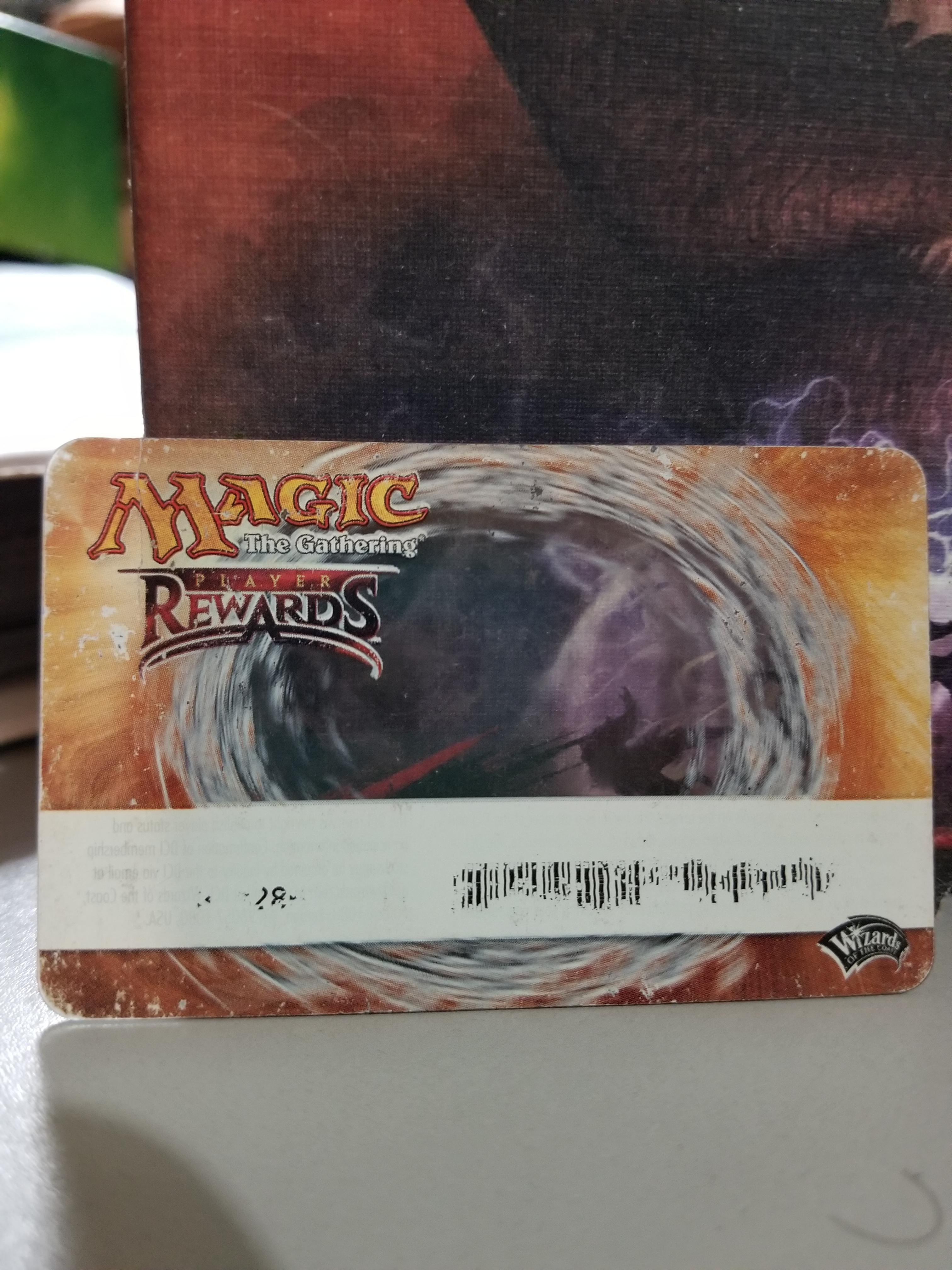Found my old magic player rewards card from time spiral, man those were