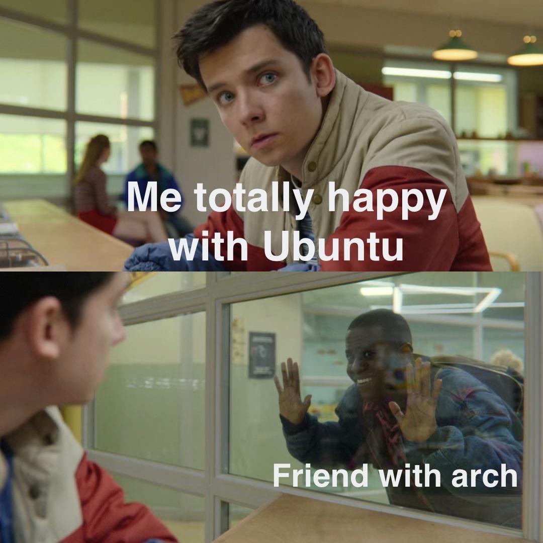 The arch friend r/linuxmasterrace