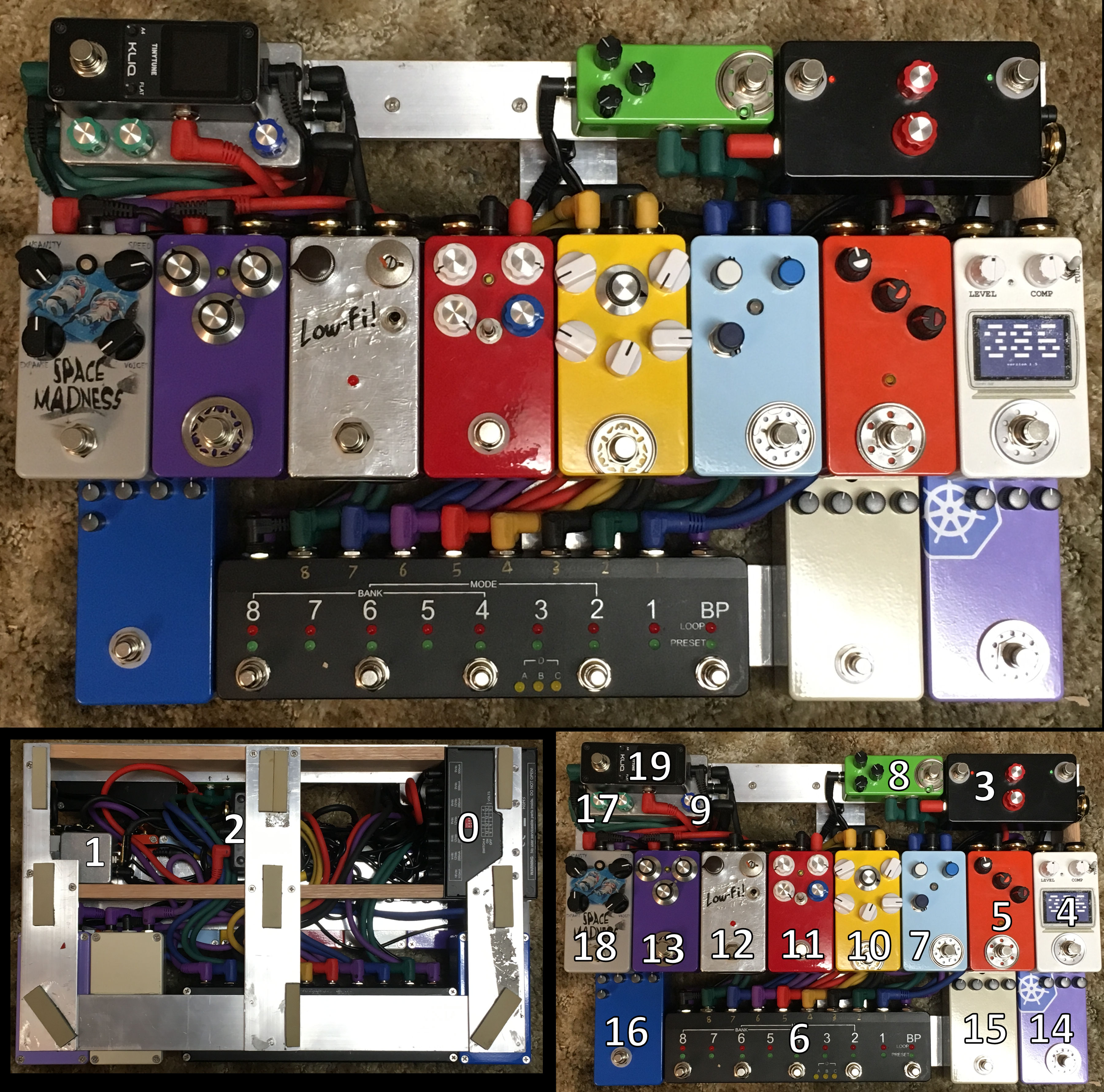 My compact bass pedalboard Nearly all DIY pedals r/diypedals