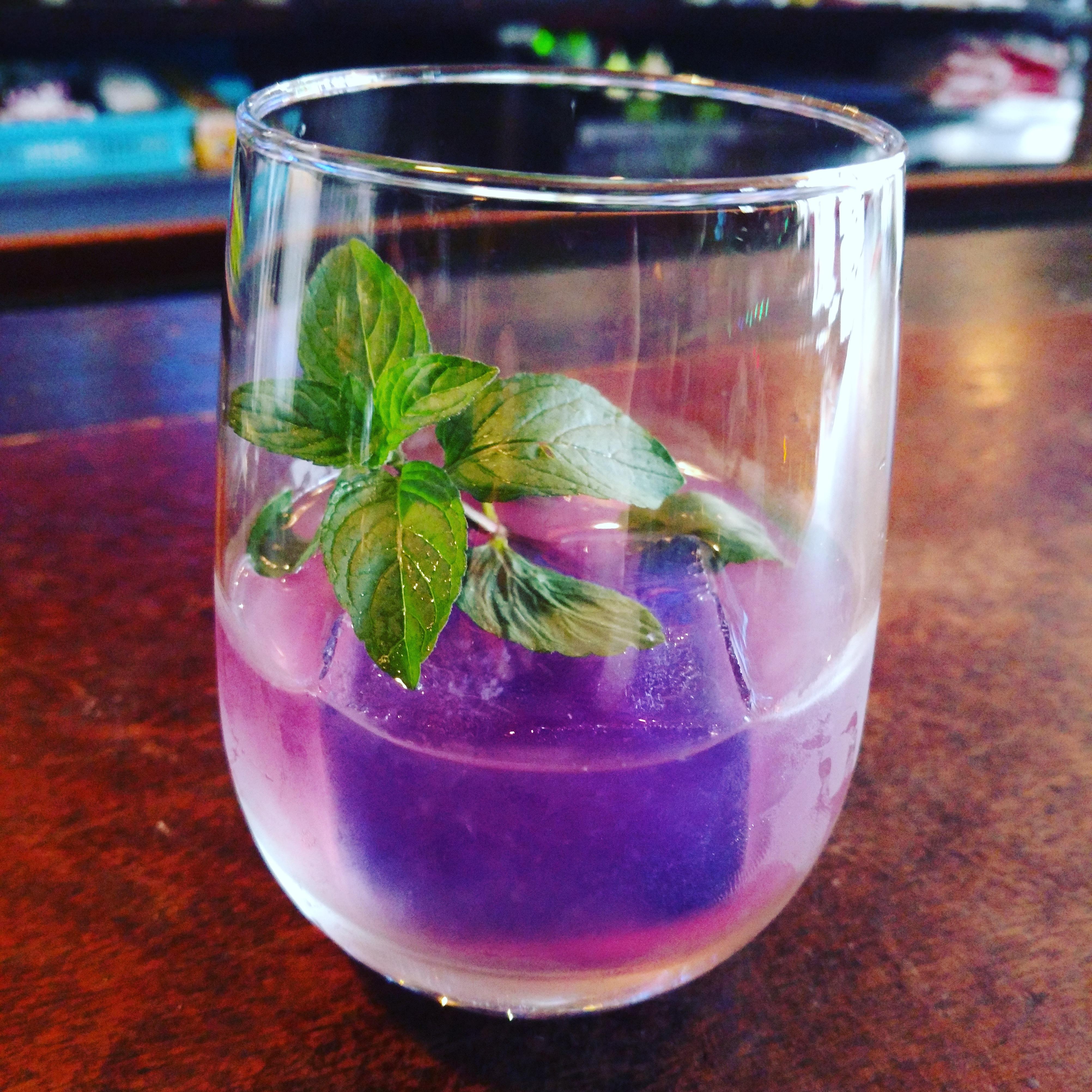 Messing around with butterfly pea flower tea in cocktails. I love the color. r/bartenders