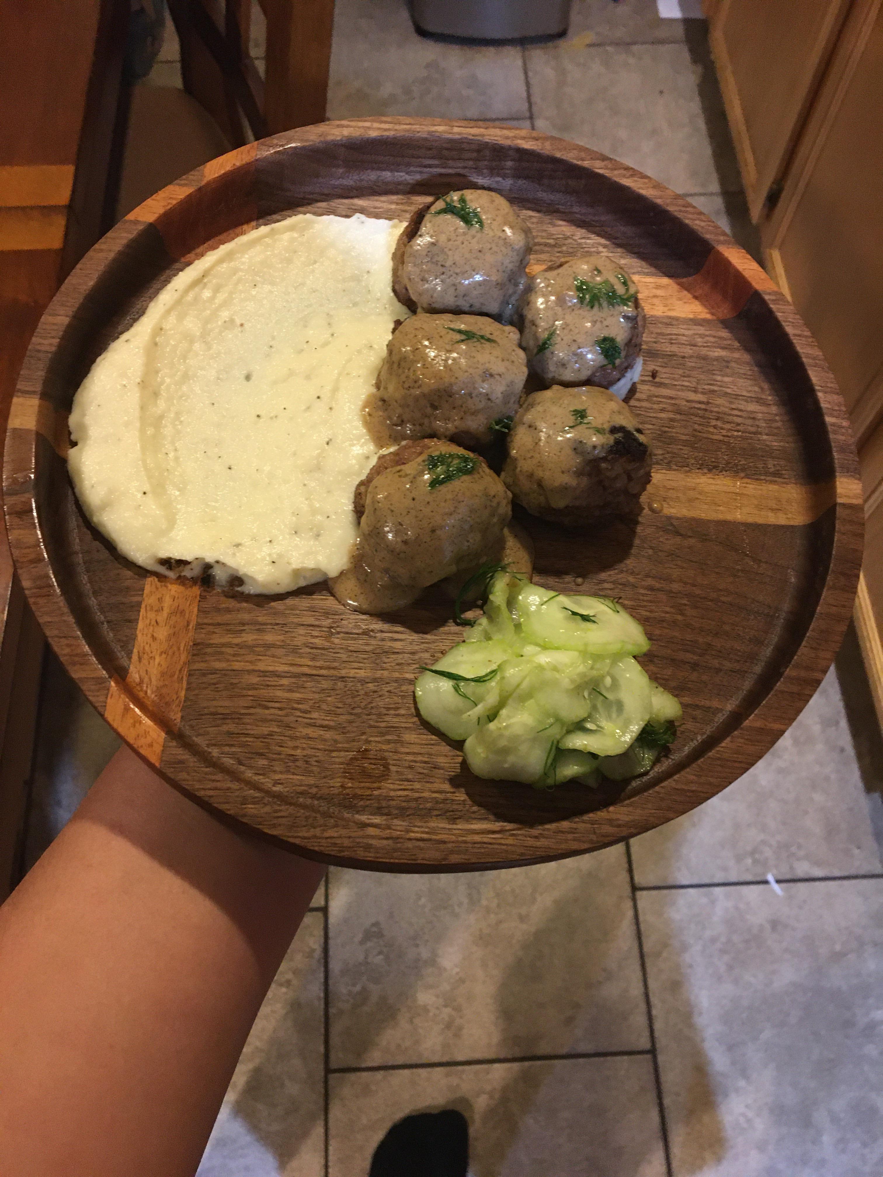 Swedish meatballs from babish’s second latest episode r/bingingwithbabish