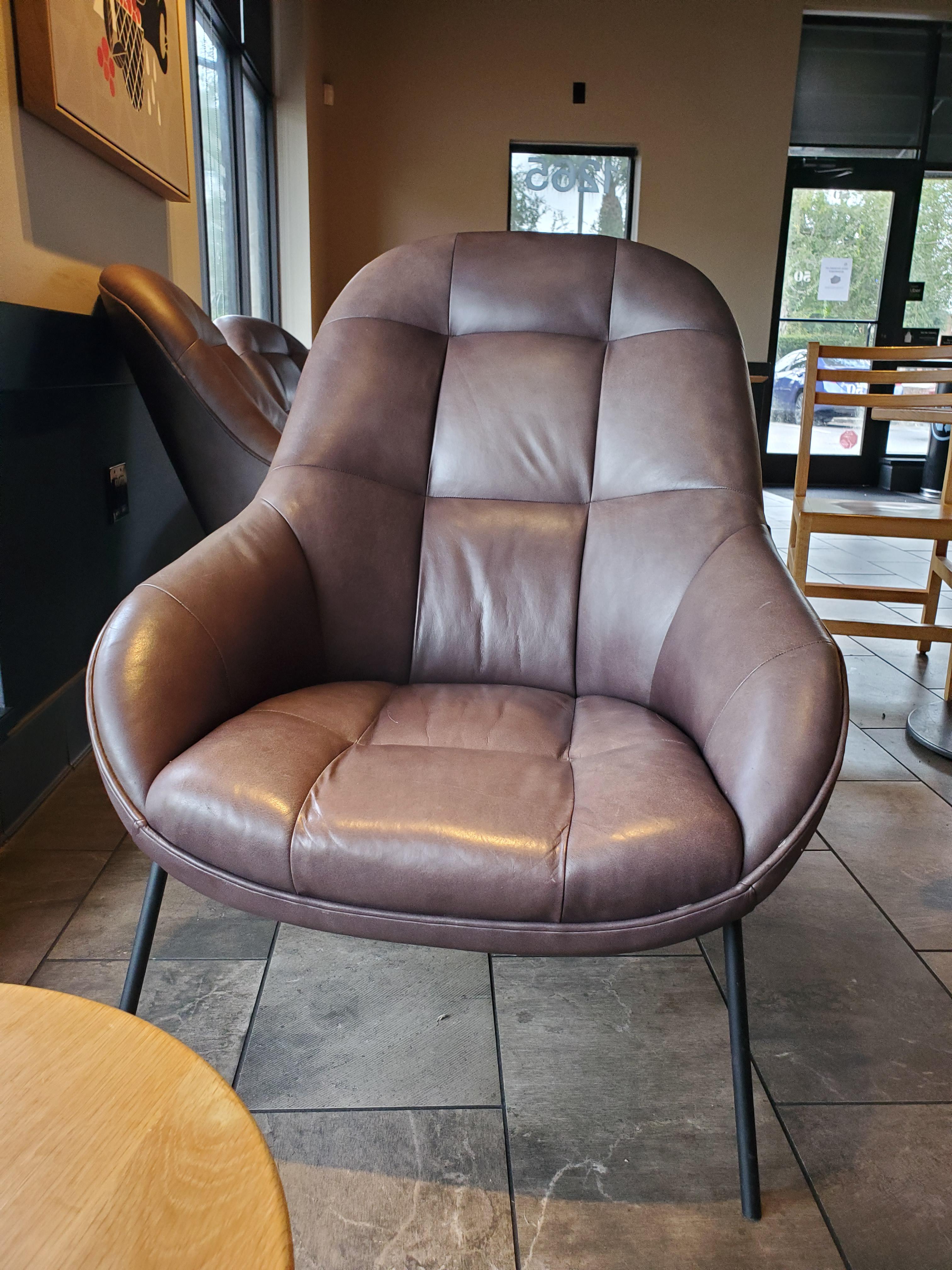 This is a 2,900 chair that was inside one of the local Starbucks near where I live. r/pics