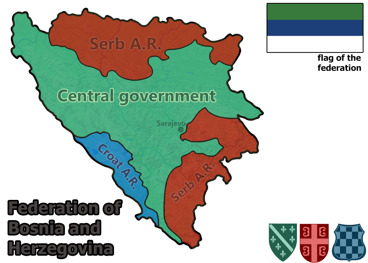 Bosnian War Map
