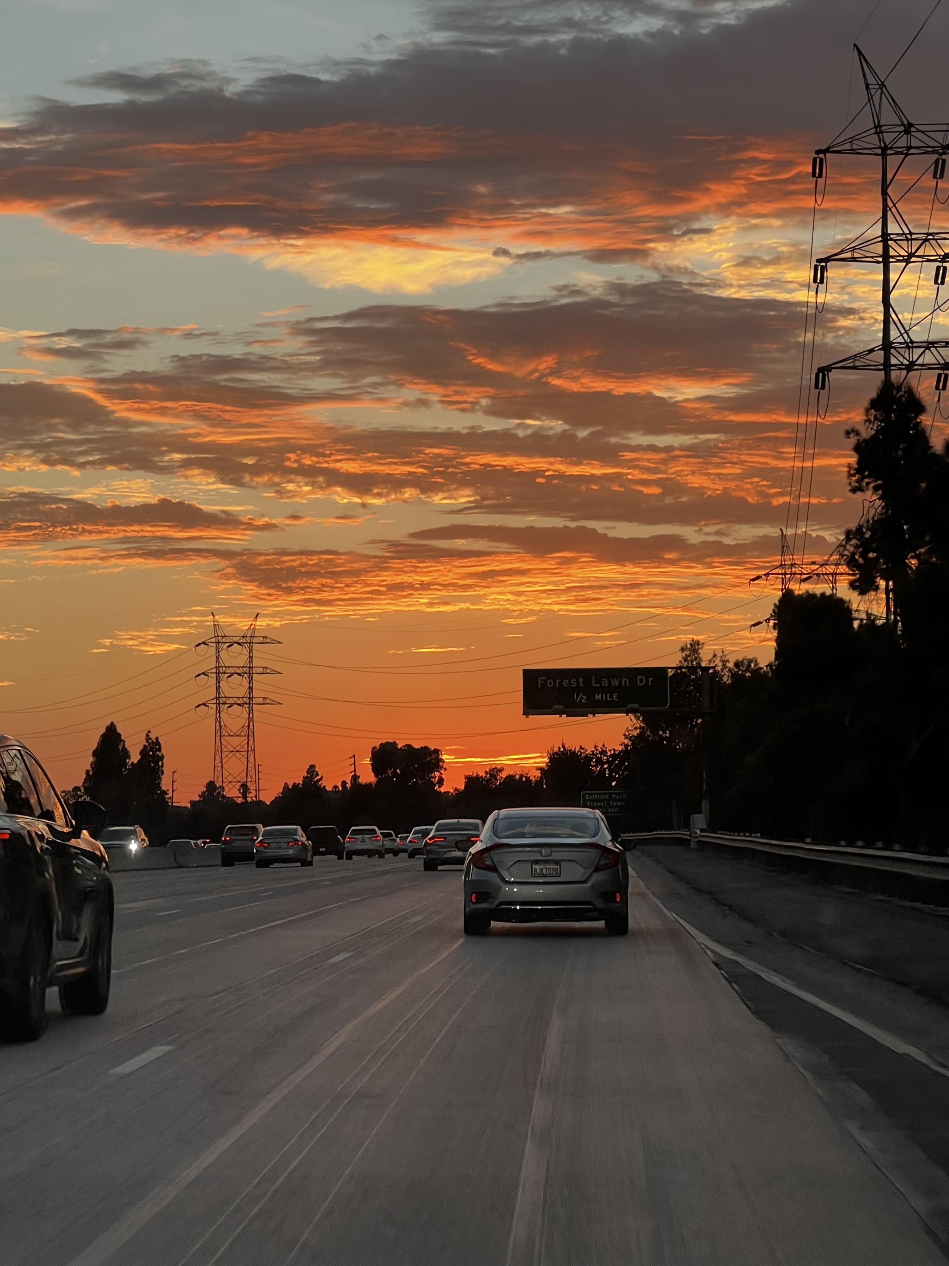 Perfect sunset for today’s weather. r/burbank
