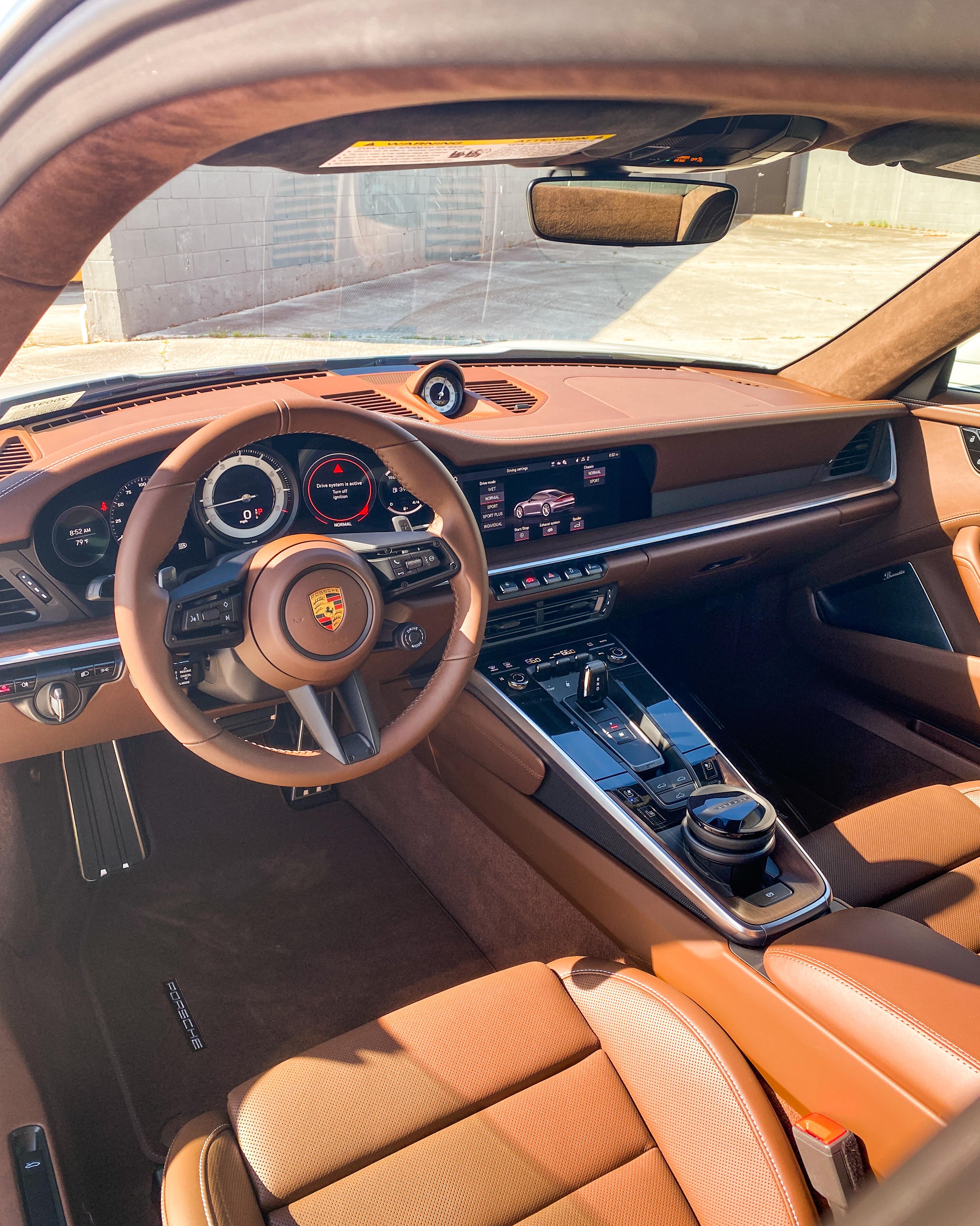 Truffle Brown 992 interior r/Porsche
