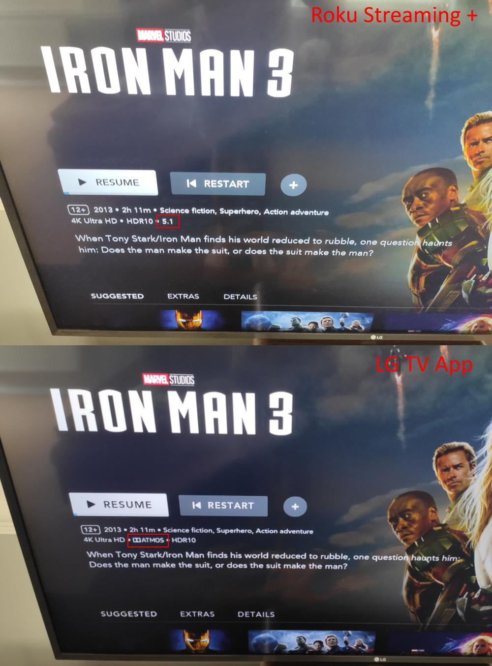 Dolby Atmos support in Disney+ not there but it's there on LG TV app
