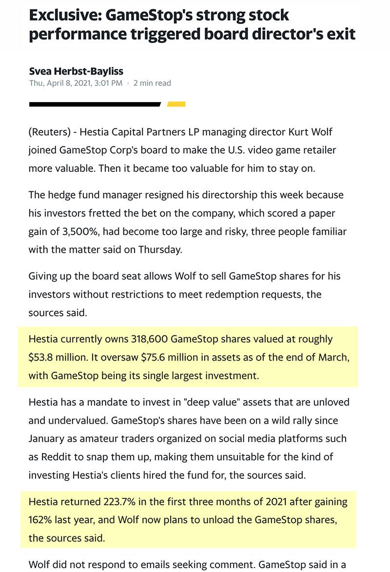 Could this help explain the stock drop today? r/Superstonk