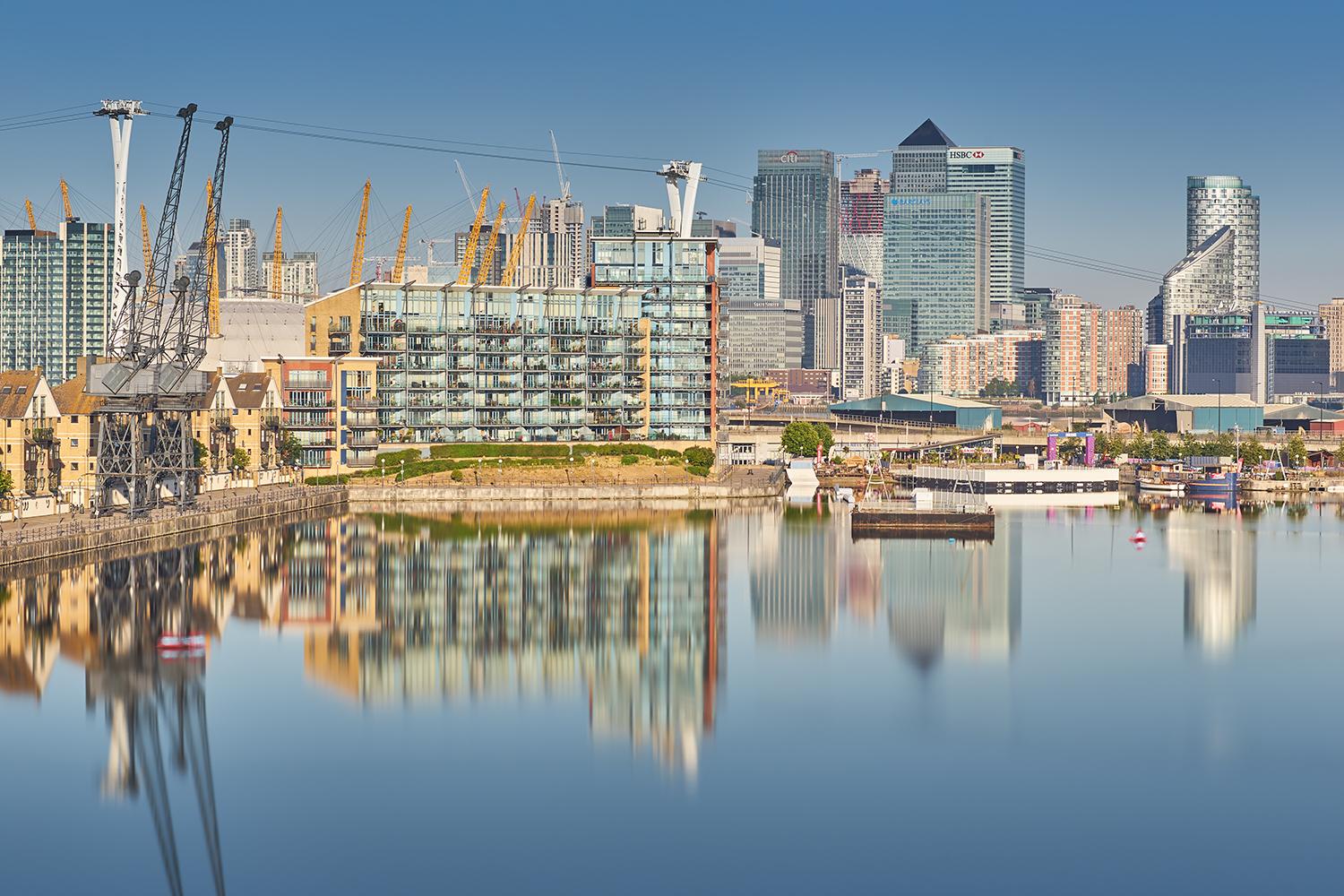 Reflections on Royal Victoria Dock r/london