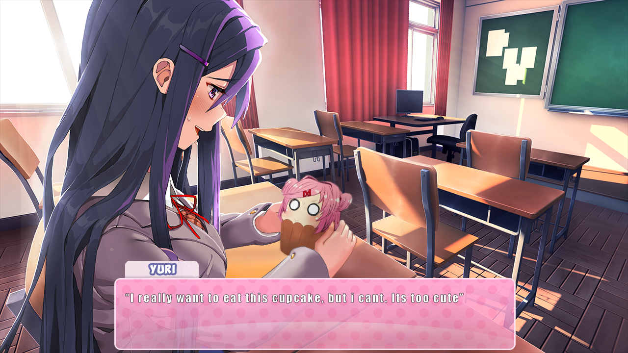 Yuri found a strange...cupcake? r/DDLC
