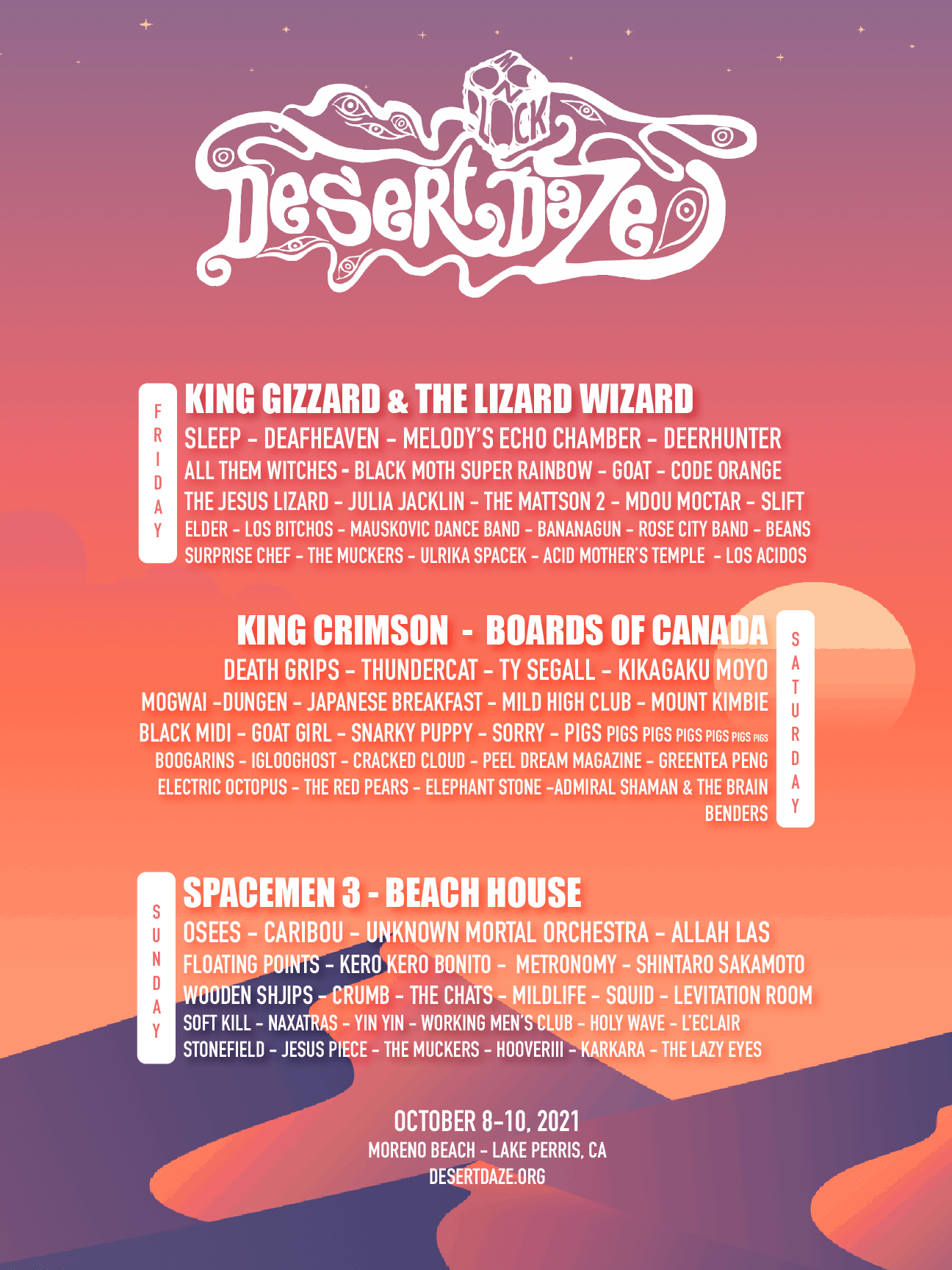 Another MOCK lineup for Desert Daze 2021. Fingers crossed DD returns