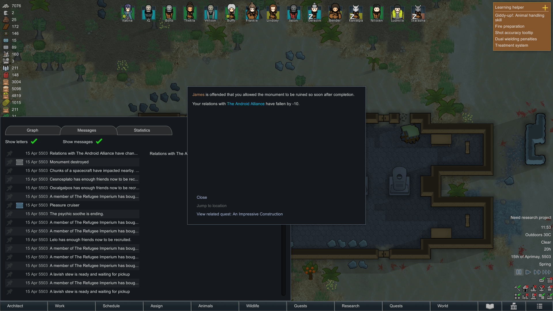 RimWorld RimWorld is known for organ harvesting and warcrimes. What Rimworld actually is
