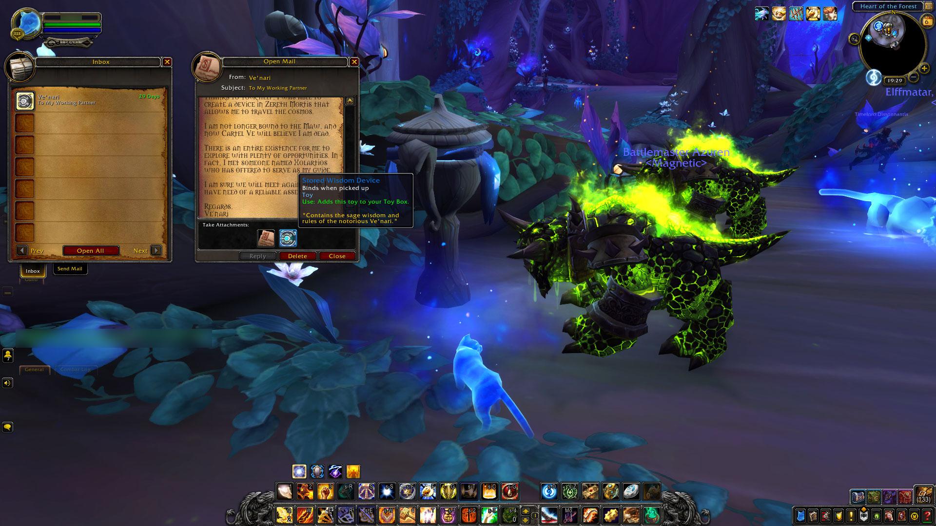 [SPOILERS]After you discover a certain corpse in Zereth Mortis, after a