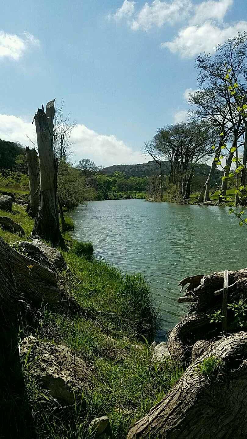 View of the Blanco river from my property in Wimberly Texas. pics