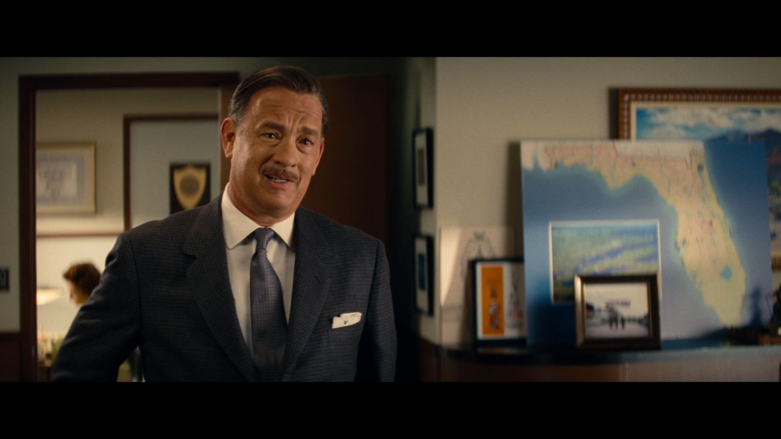 In Saving Mr. Banks (2013), in Walt Disneys office during the '60s, you