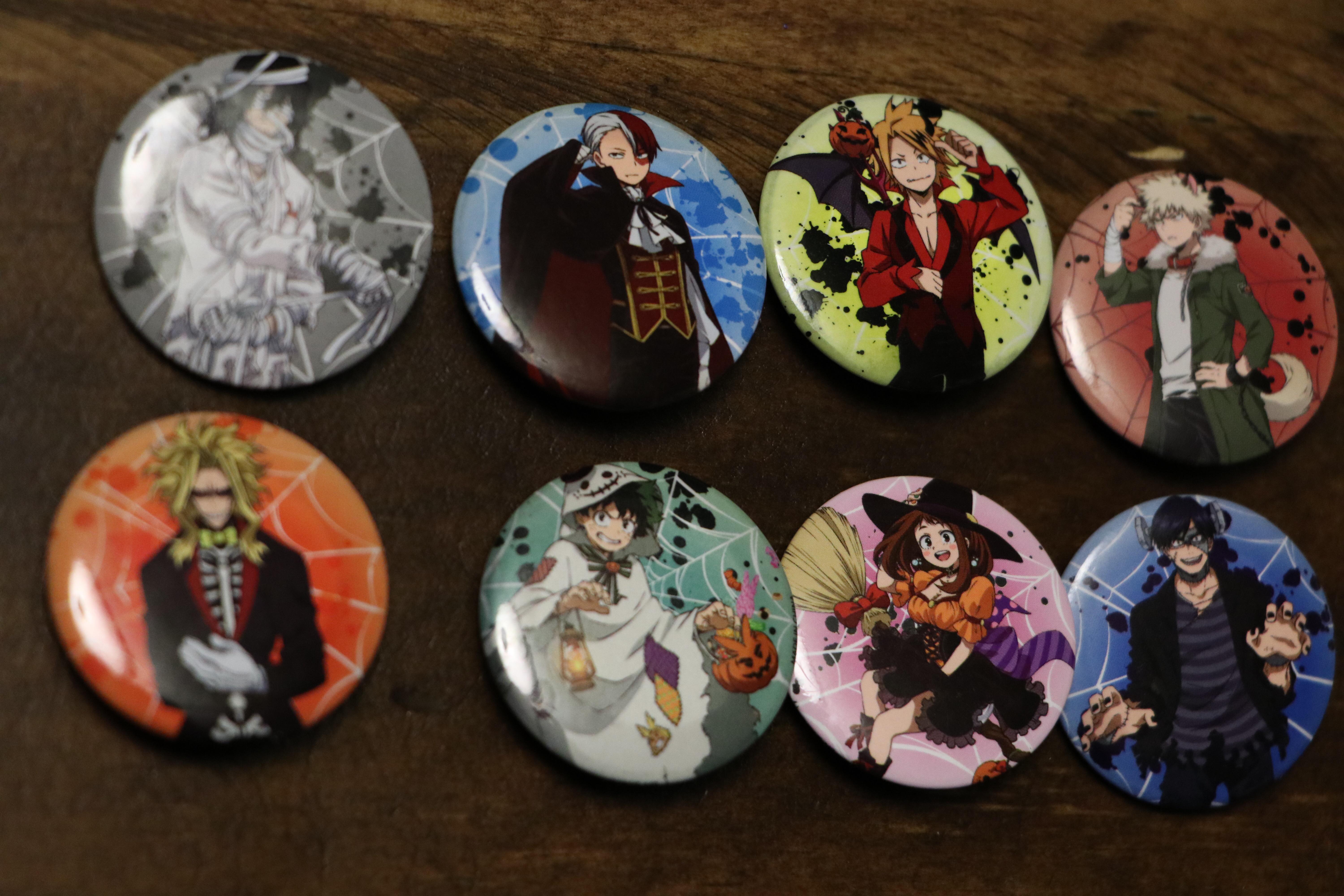 Some Halloween pins I picked up. r/BokuNoHeroAcademia