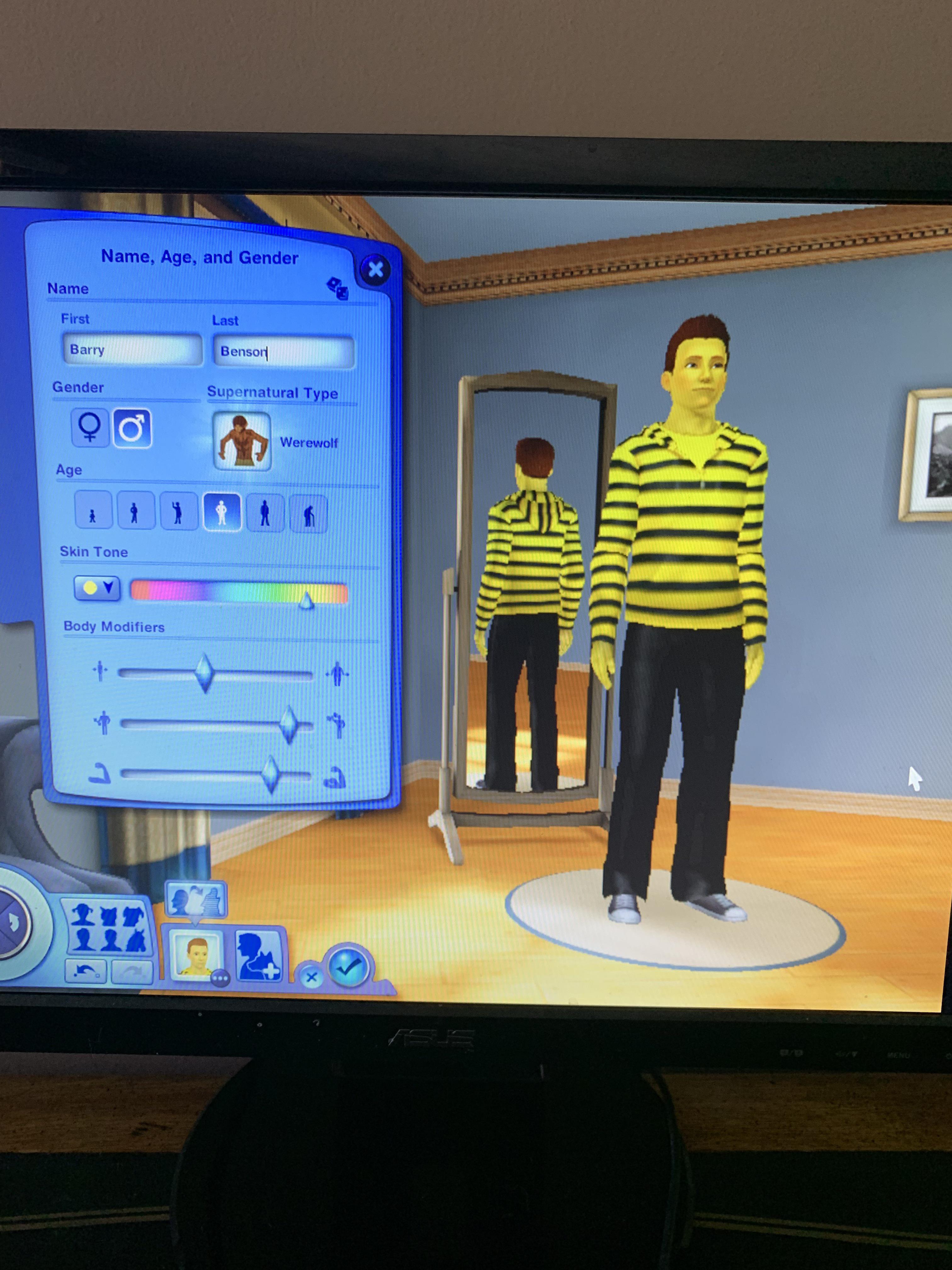I made a Barry B. Benson sim and now I’m going to seduce women into