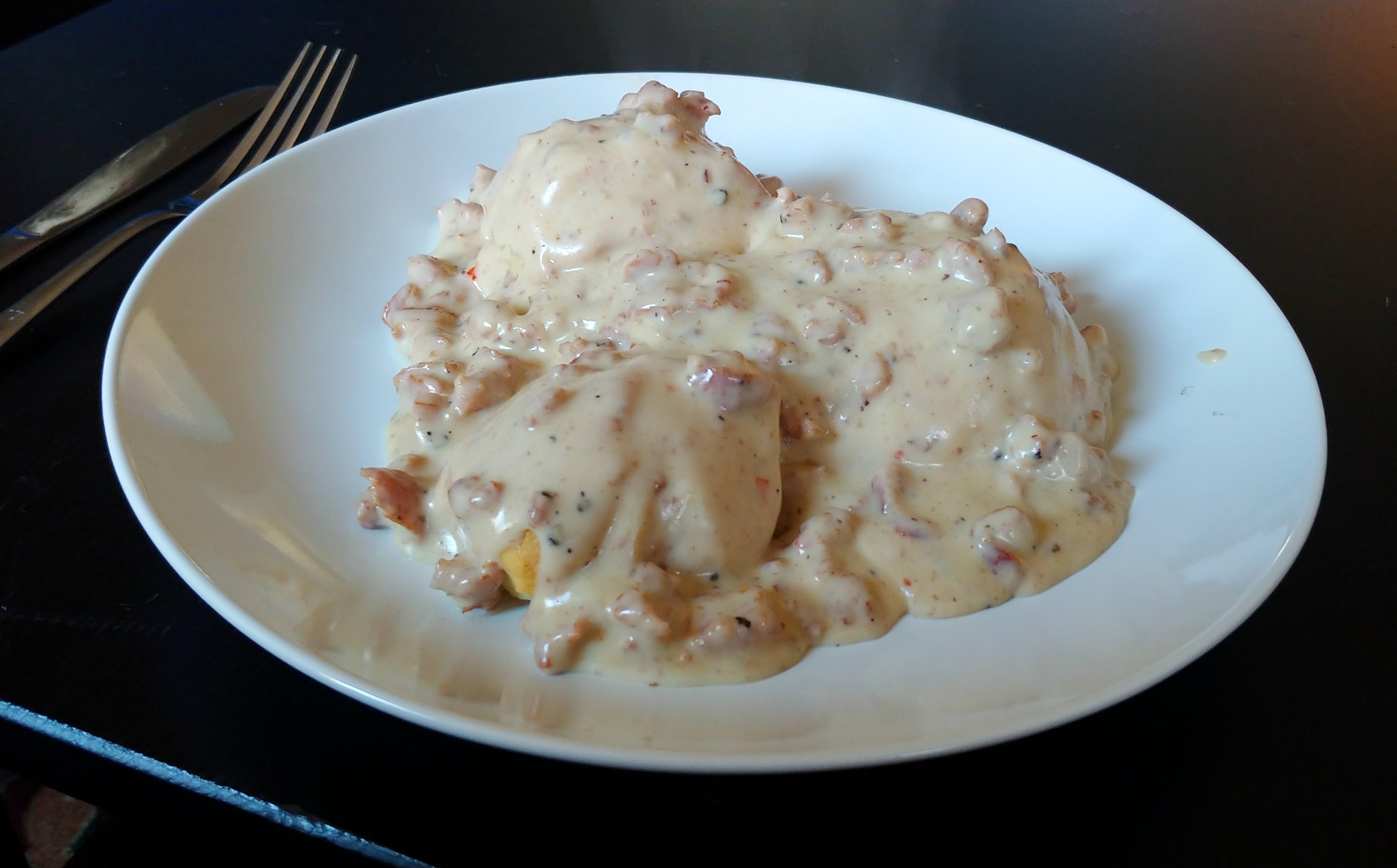 Kenji inspired me with his Biscuits and Gravy video and decided it