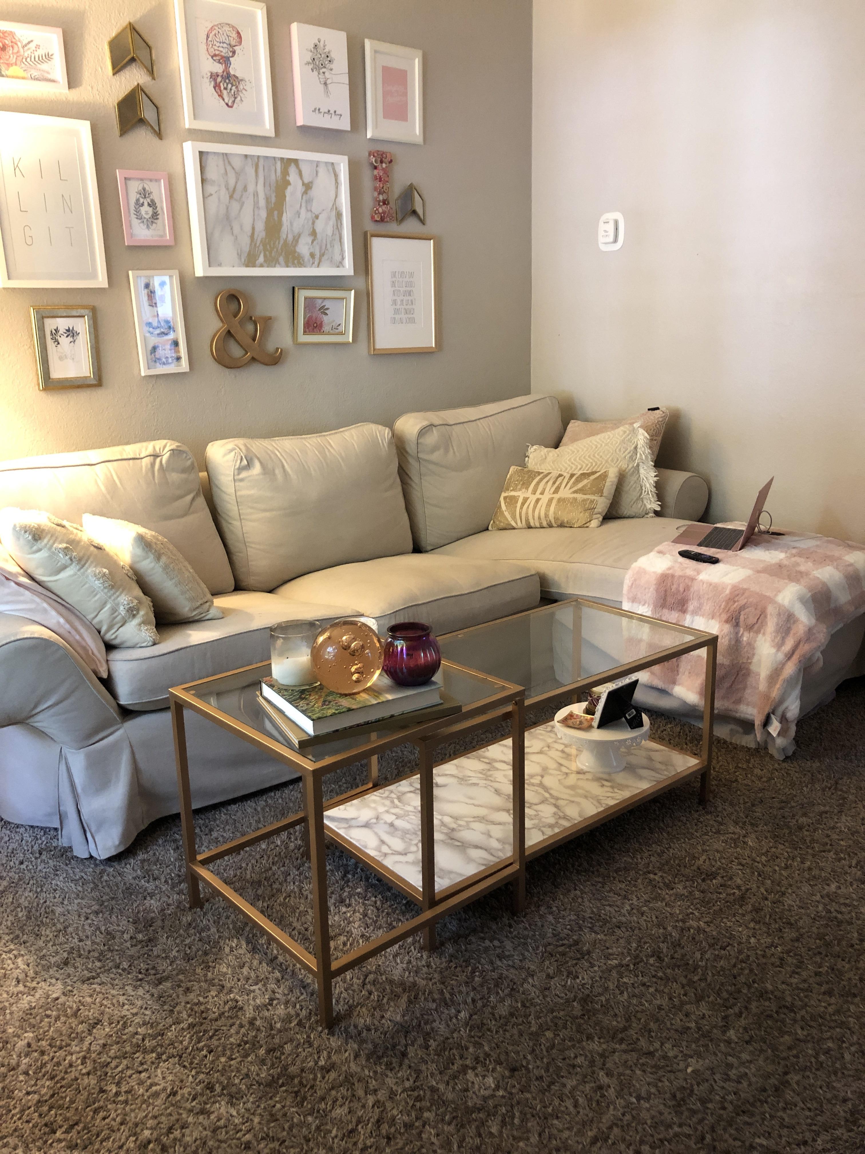 Vittsjo nesting tables made into West Elm wanna be coffee table. r