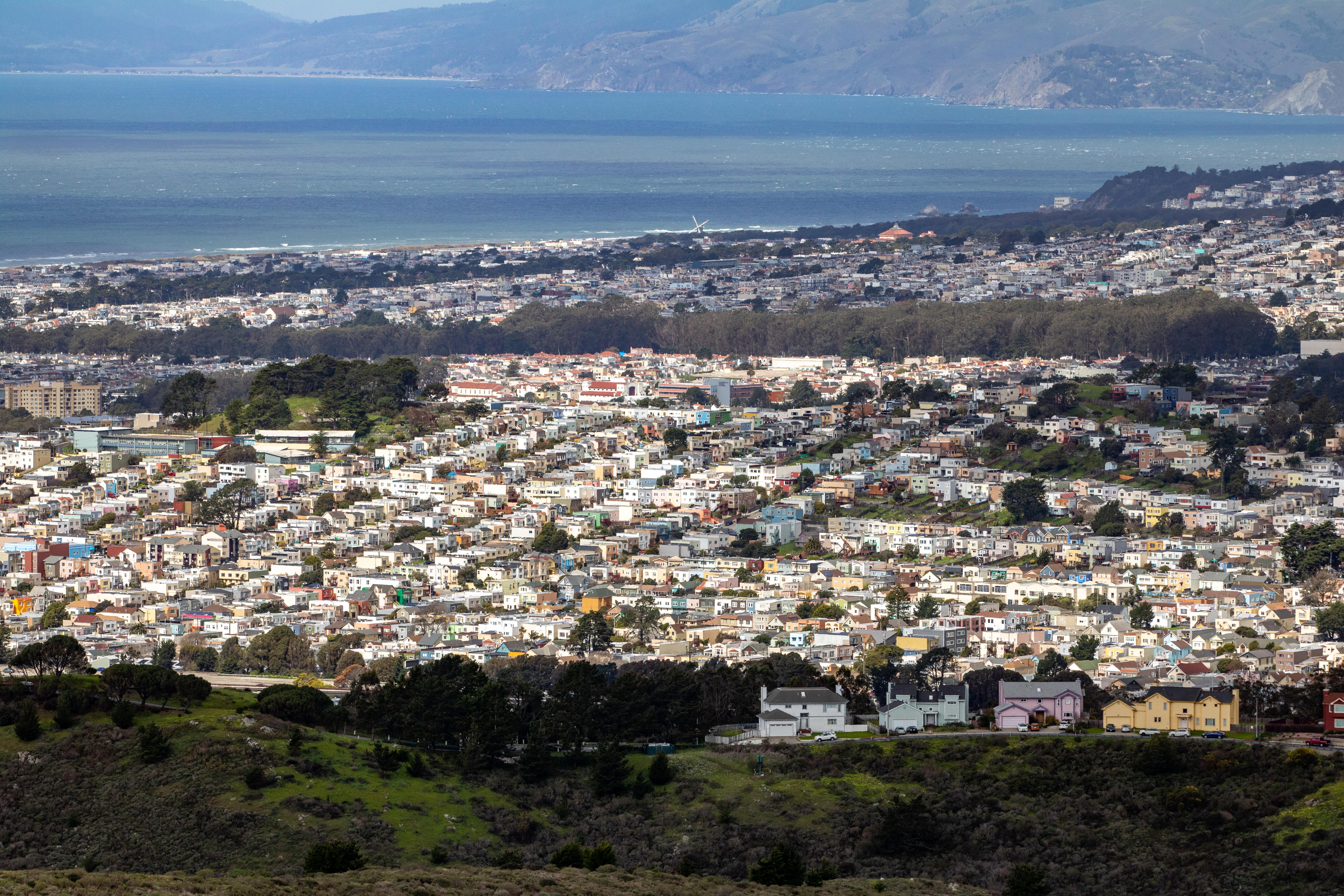 Looking to the NW from San Bruno Mountain 6000x4000 [OC] zoom around