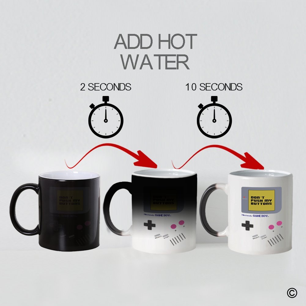 Heat reactive game boy coffee mug r/ProductPorn
