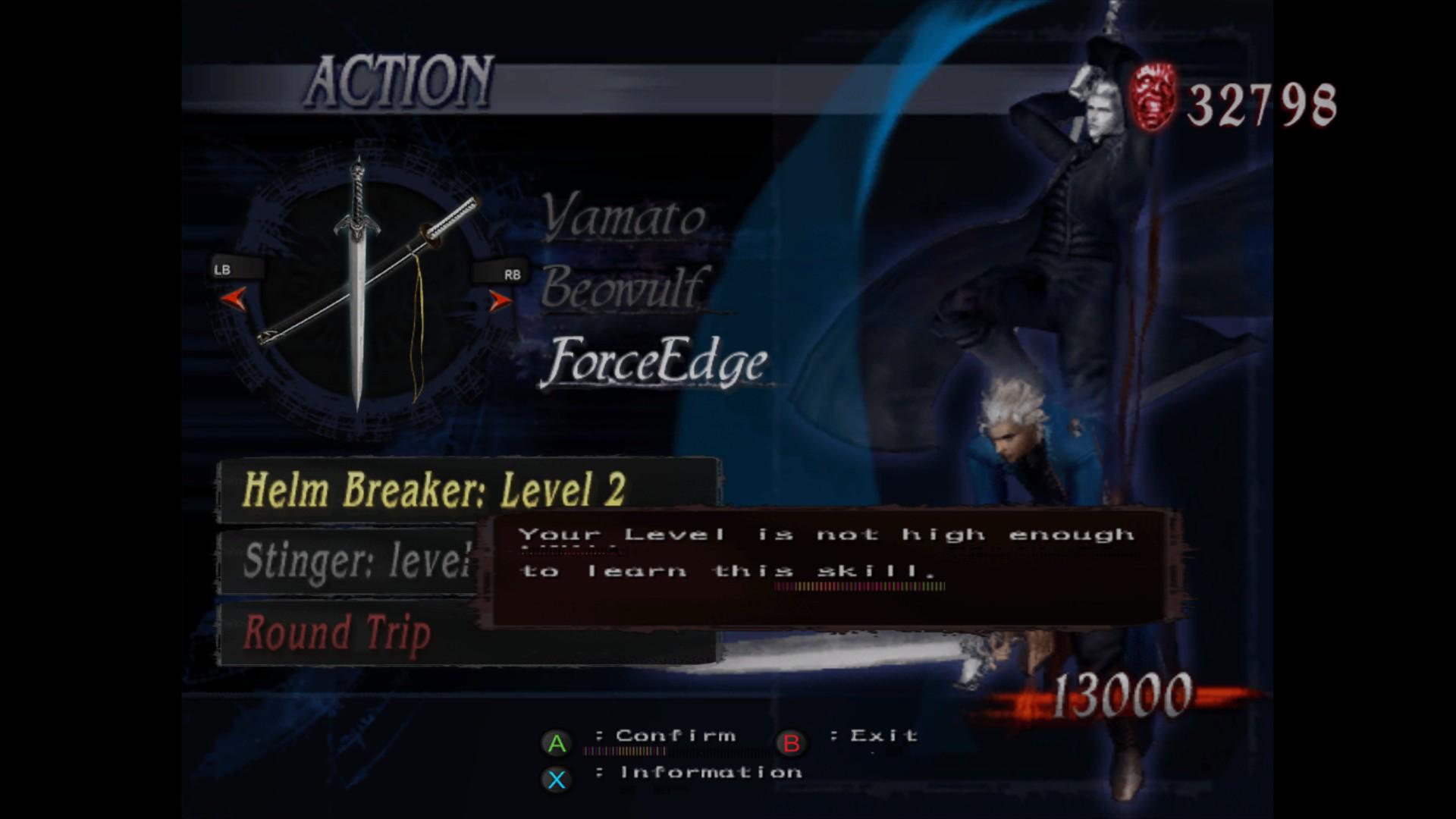 How to unlock yellow skills with Vergil on DMC3? First time playing as