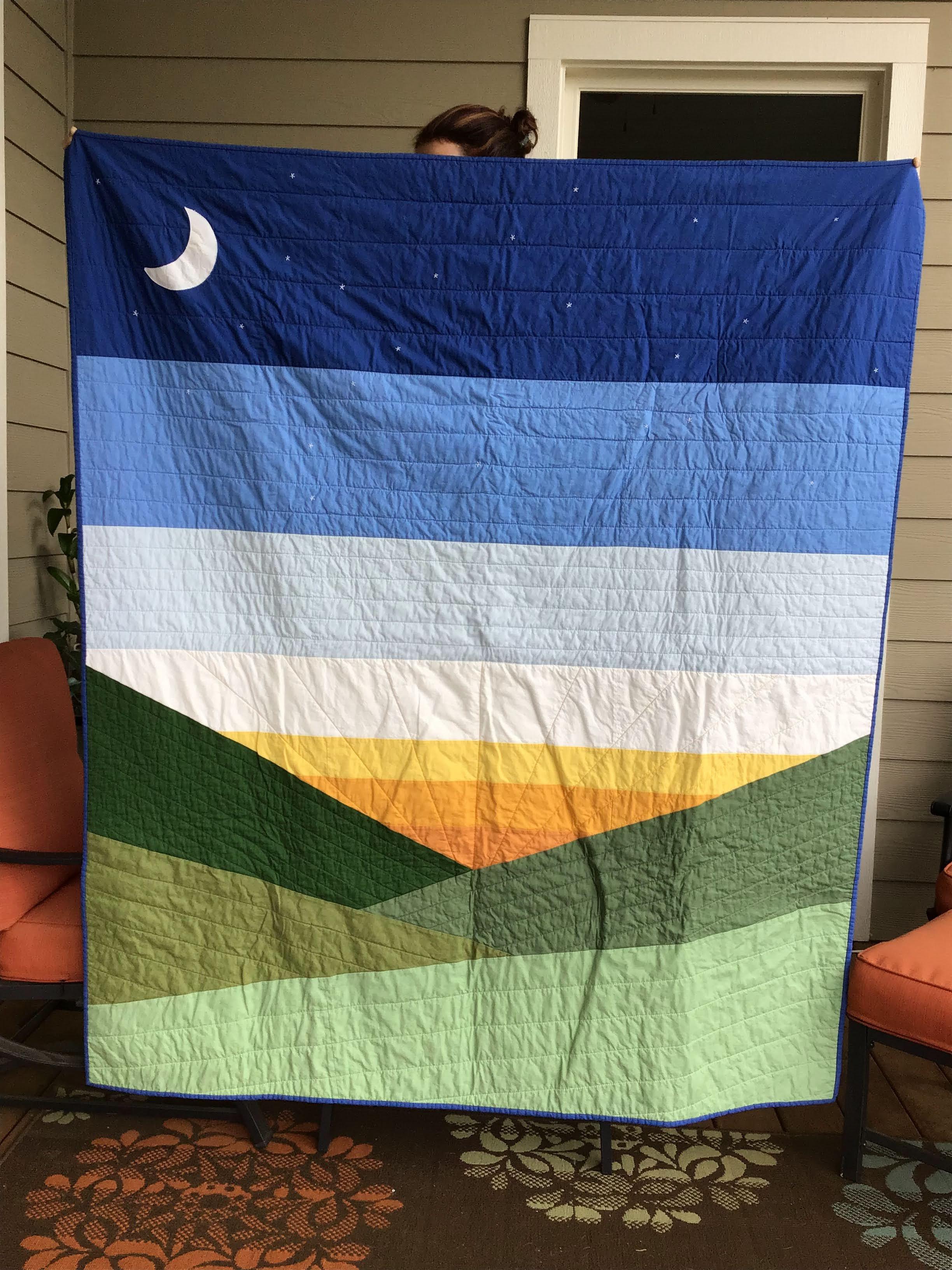 Night Sky Quilt Pattern Came together quickly. 60in by 70in