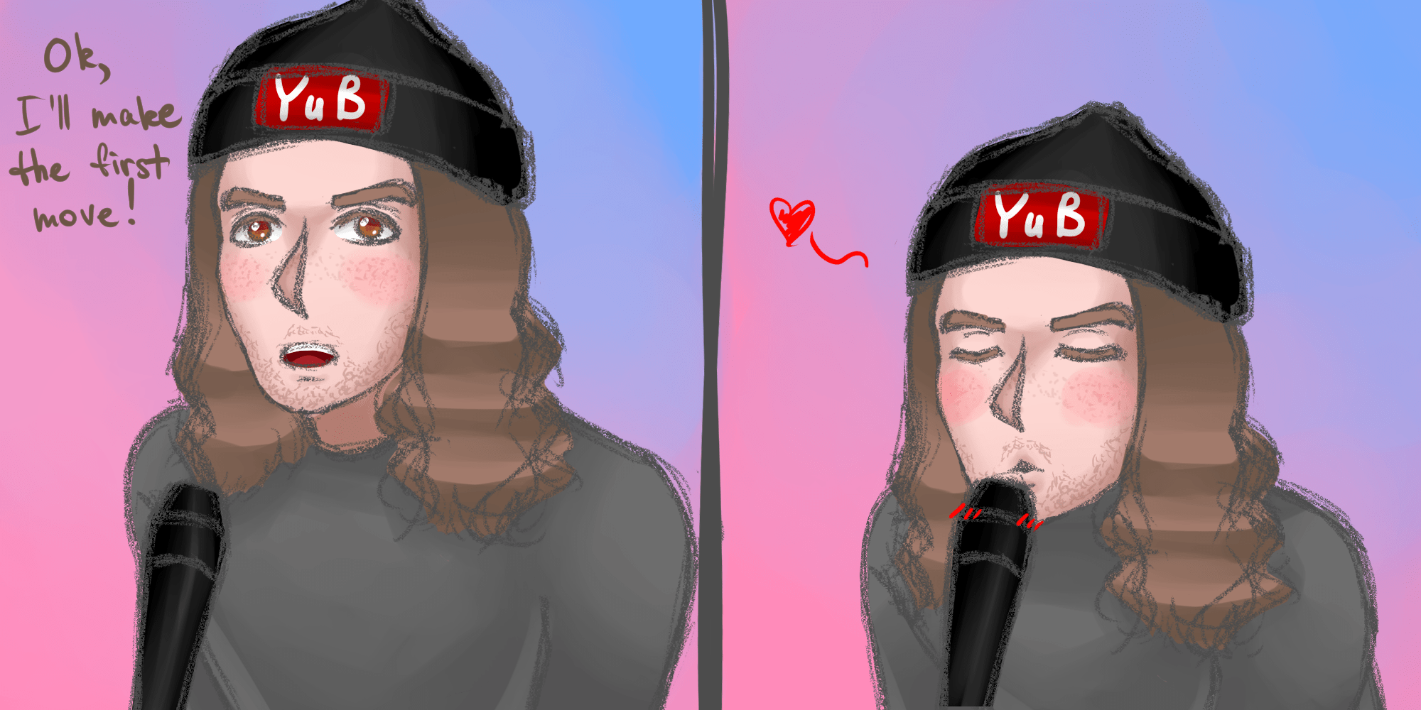 Drew an adorable moment from the latest Earthbound video D r/YuB