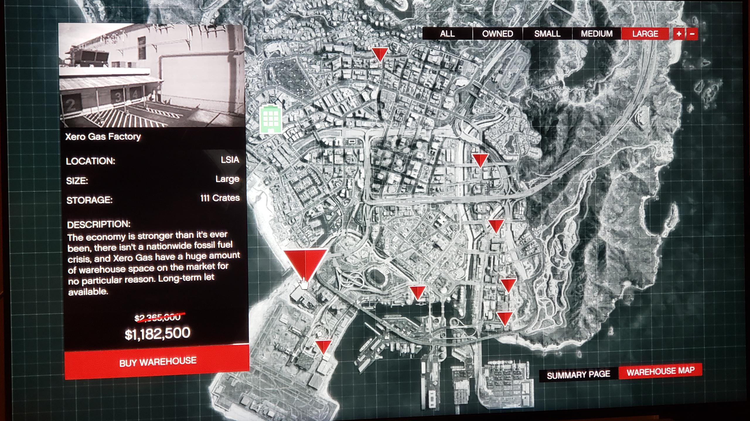 Large warehouses half off