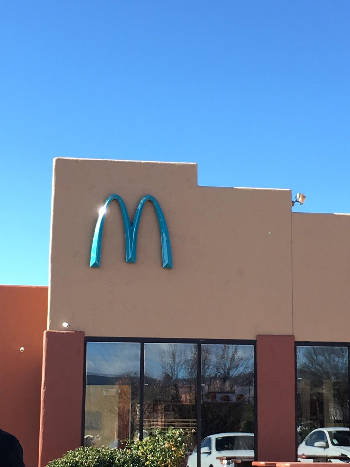 This blue Mcdonald's logo r/mildlyinteresting