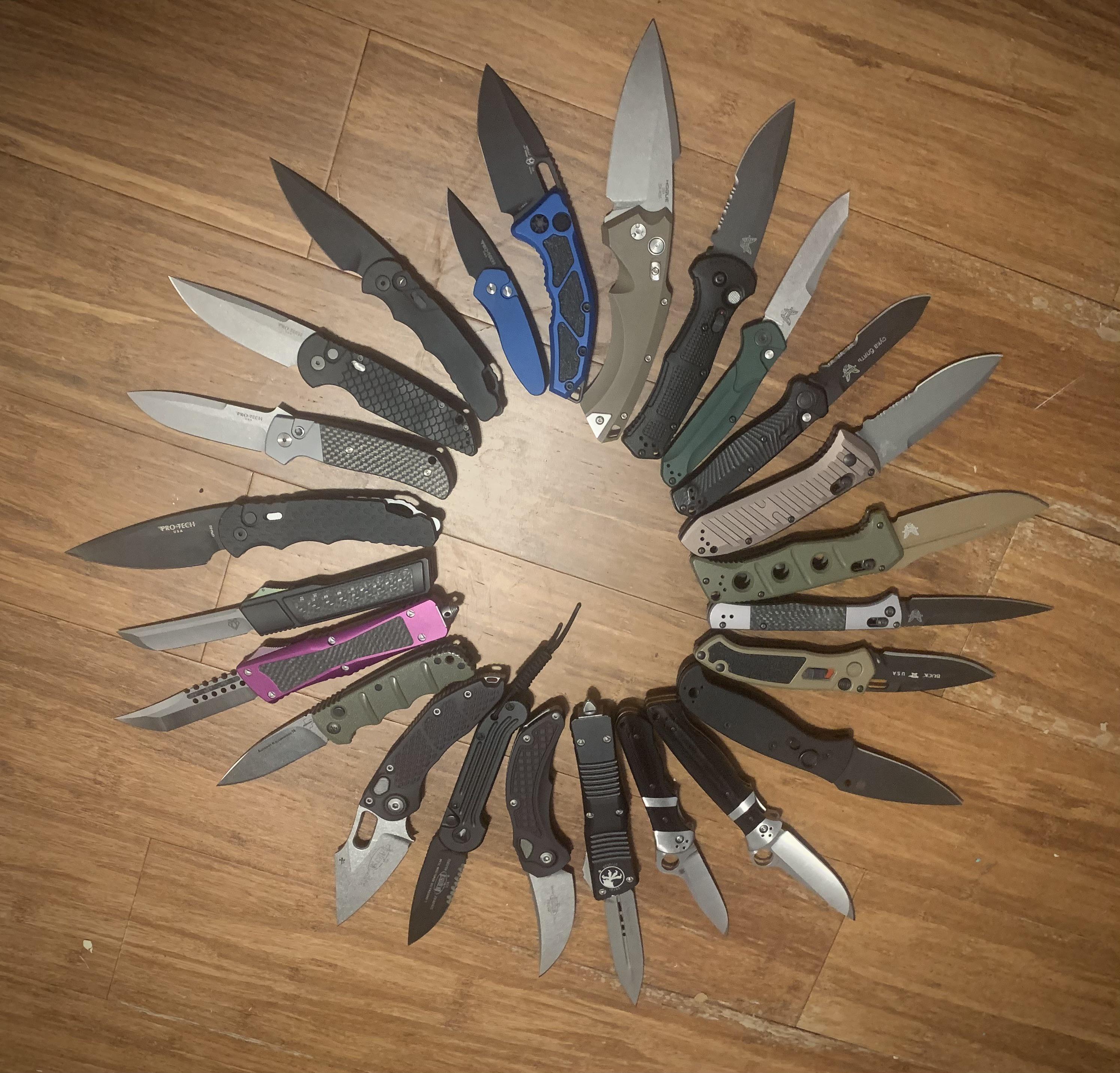 Shot of the (switchblade) Collection r/knives