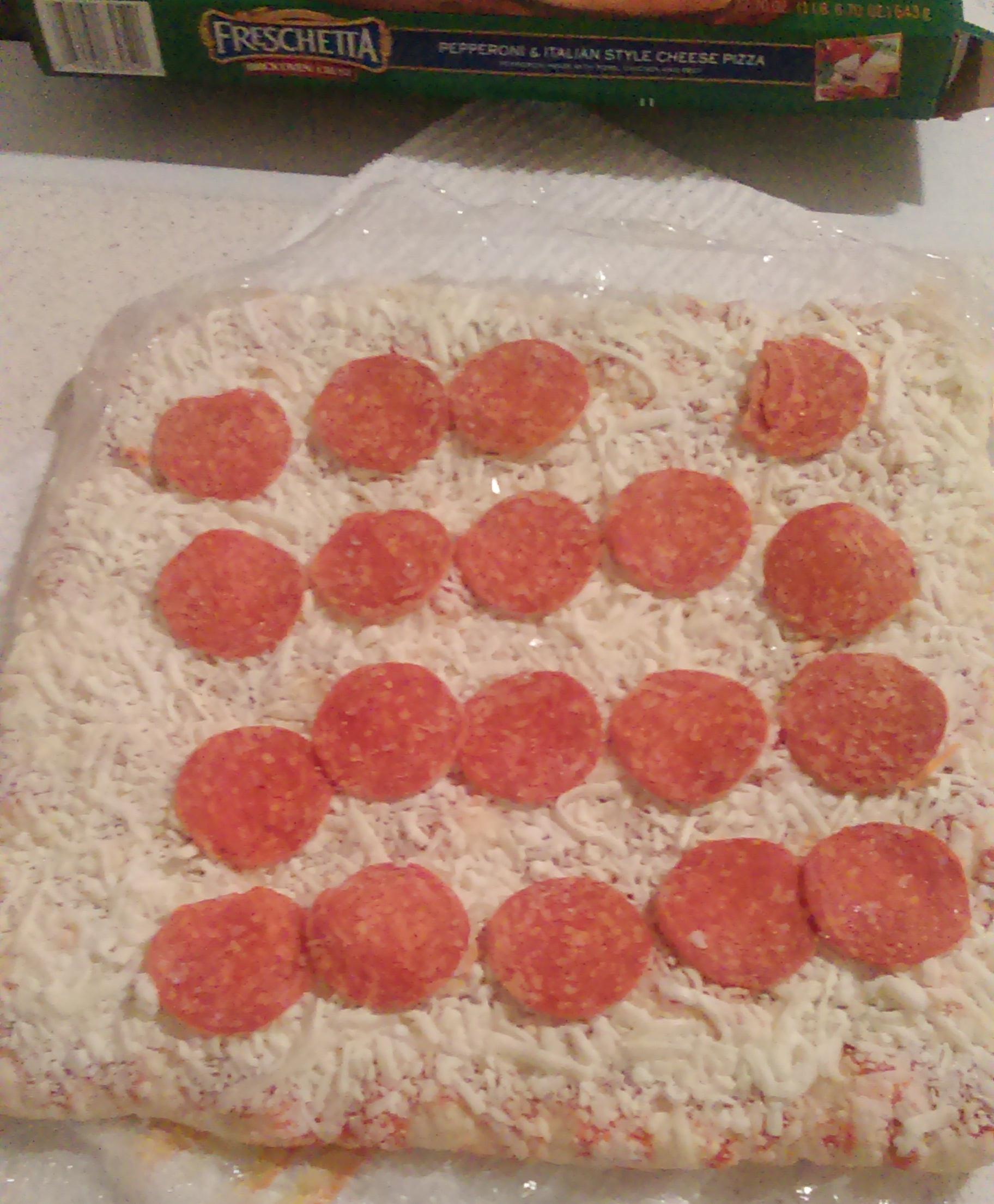 The pepperoni on my pizza was arranged by a sadist. Or maybe just an