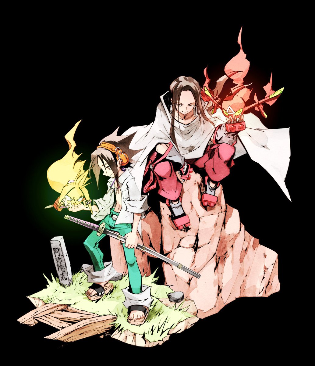 Yoh and Hao Official Artwork by Hiroyuki Takei for ARTFX J Line r