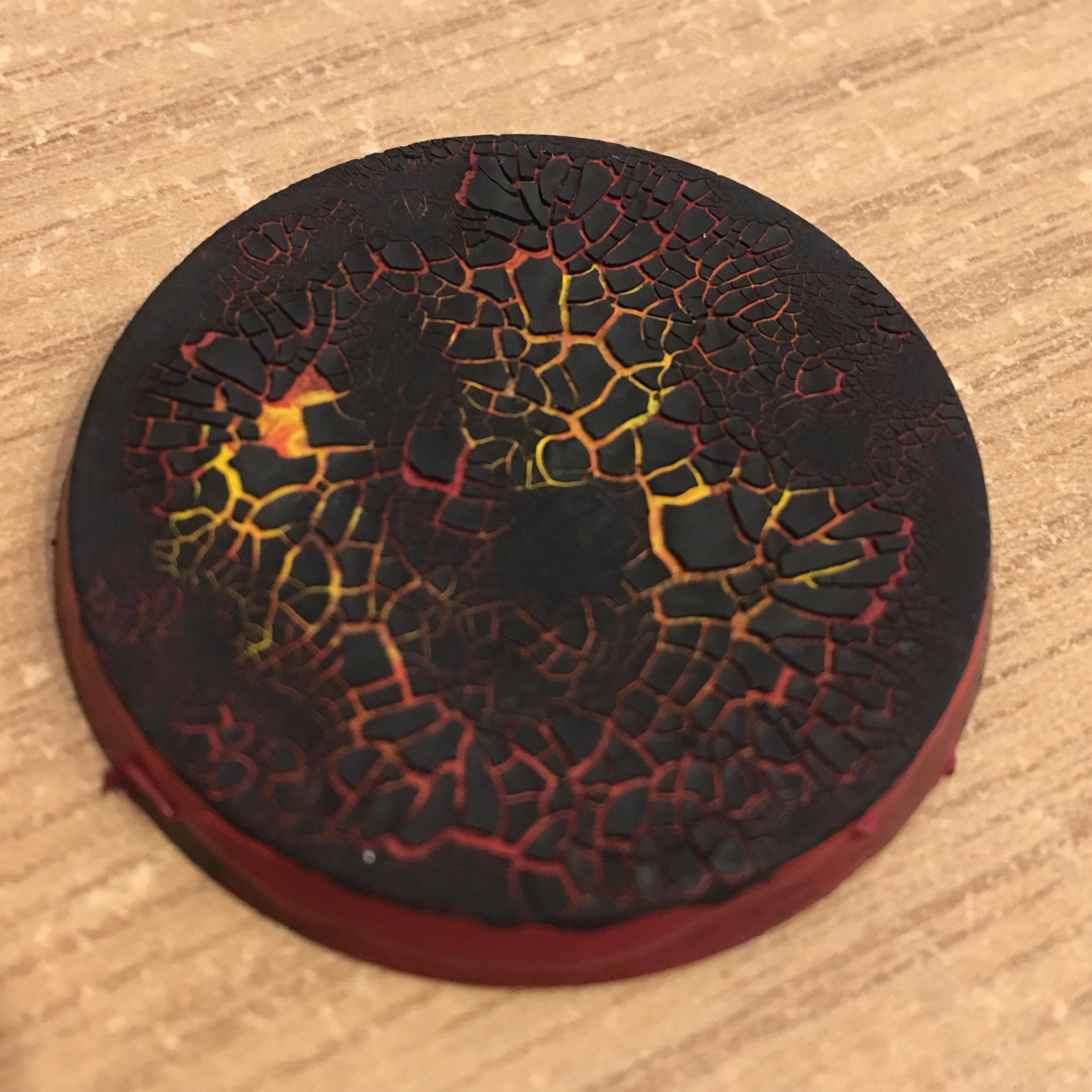 Quick WIP test of a lava base using the new Mordant Earth texture paint