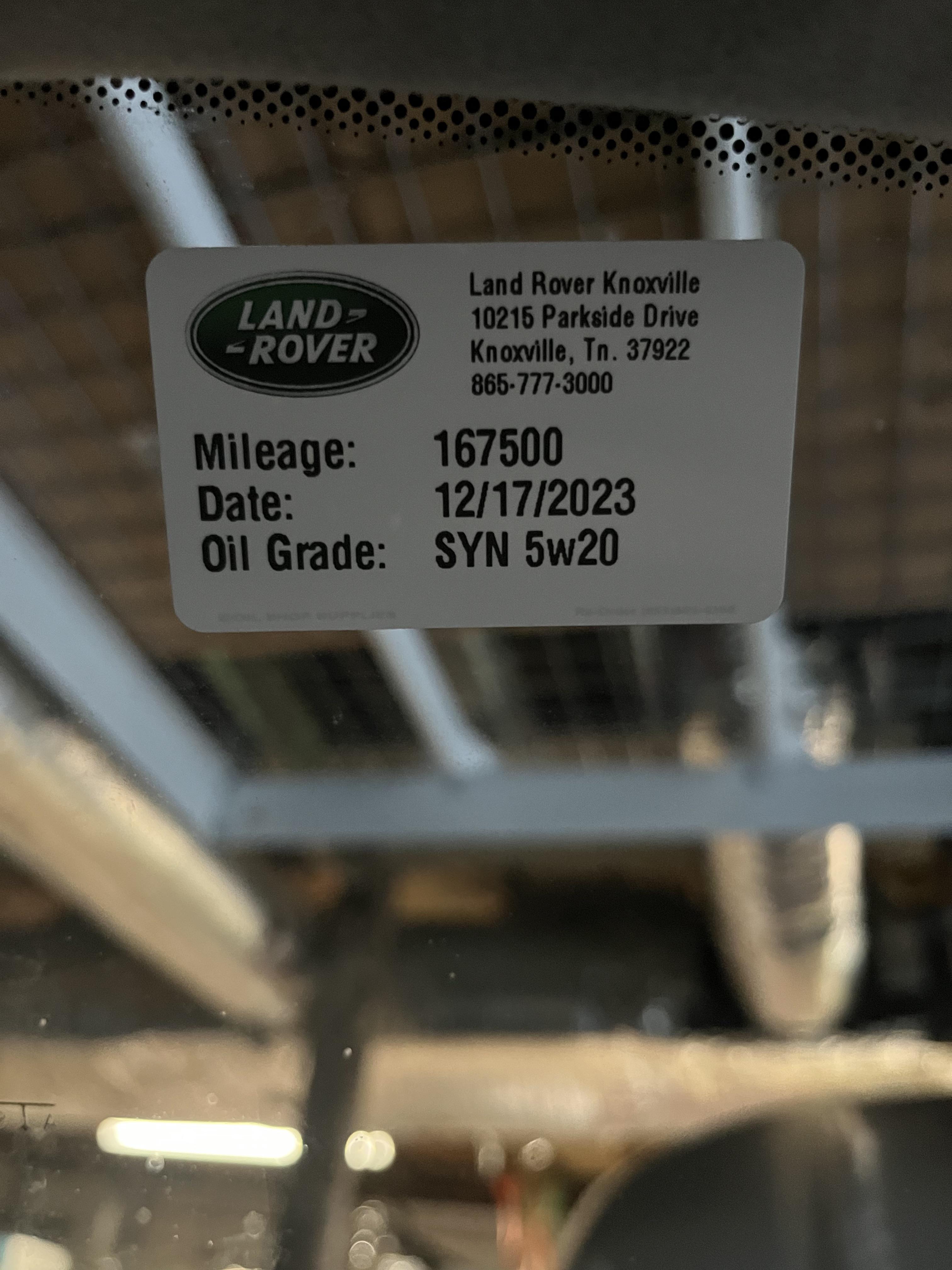 Dealer using thinner oil? r/LandRoverDiscovery