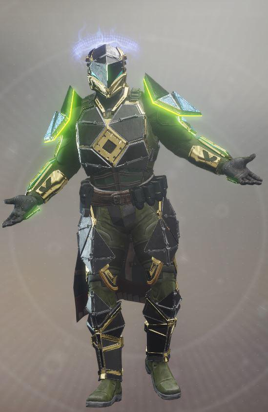 Got a shader on Feedback Fence that goes well with Midnight Exigent armor DestinyFashion