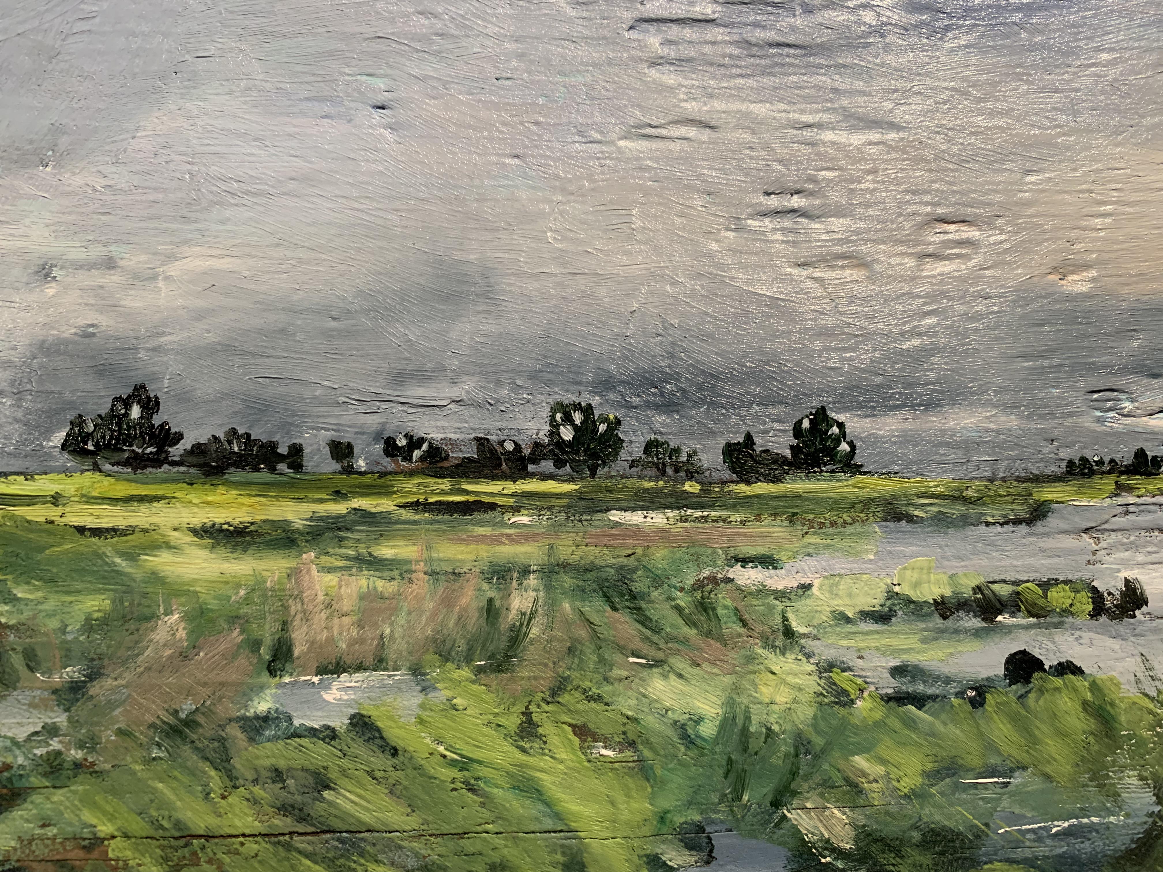 Close up on my driftwood oil painting! r/painting