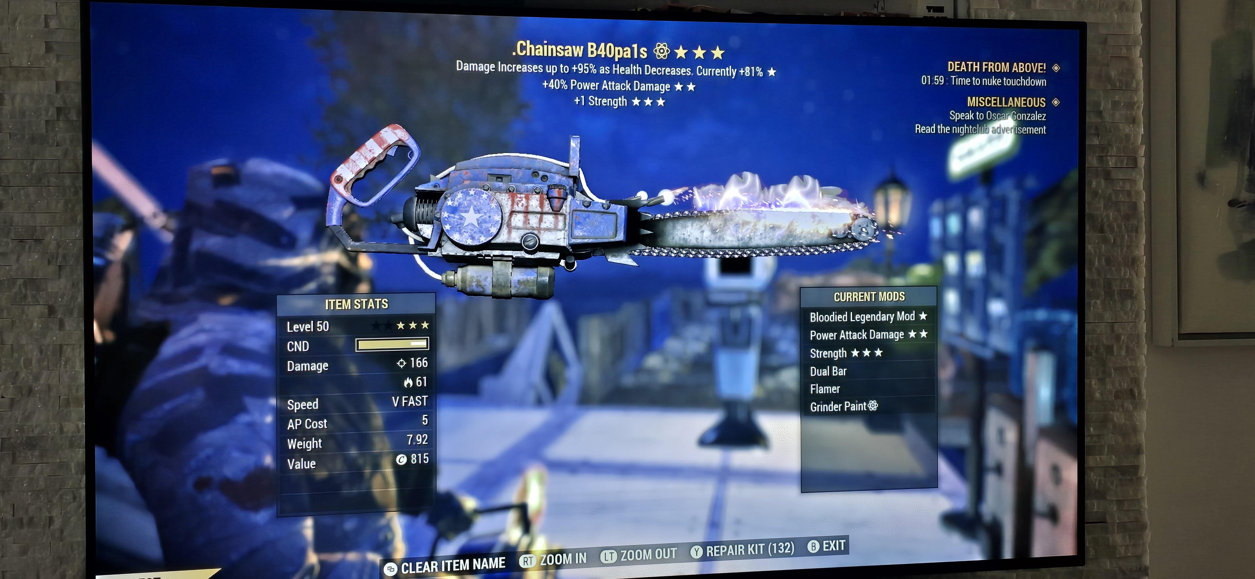 H B40pa1s Chainsaw W USA and FSA masks r/Market76