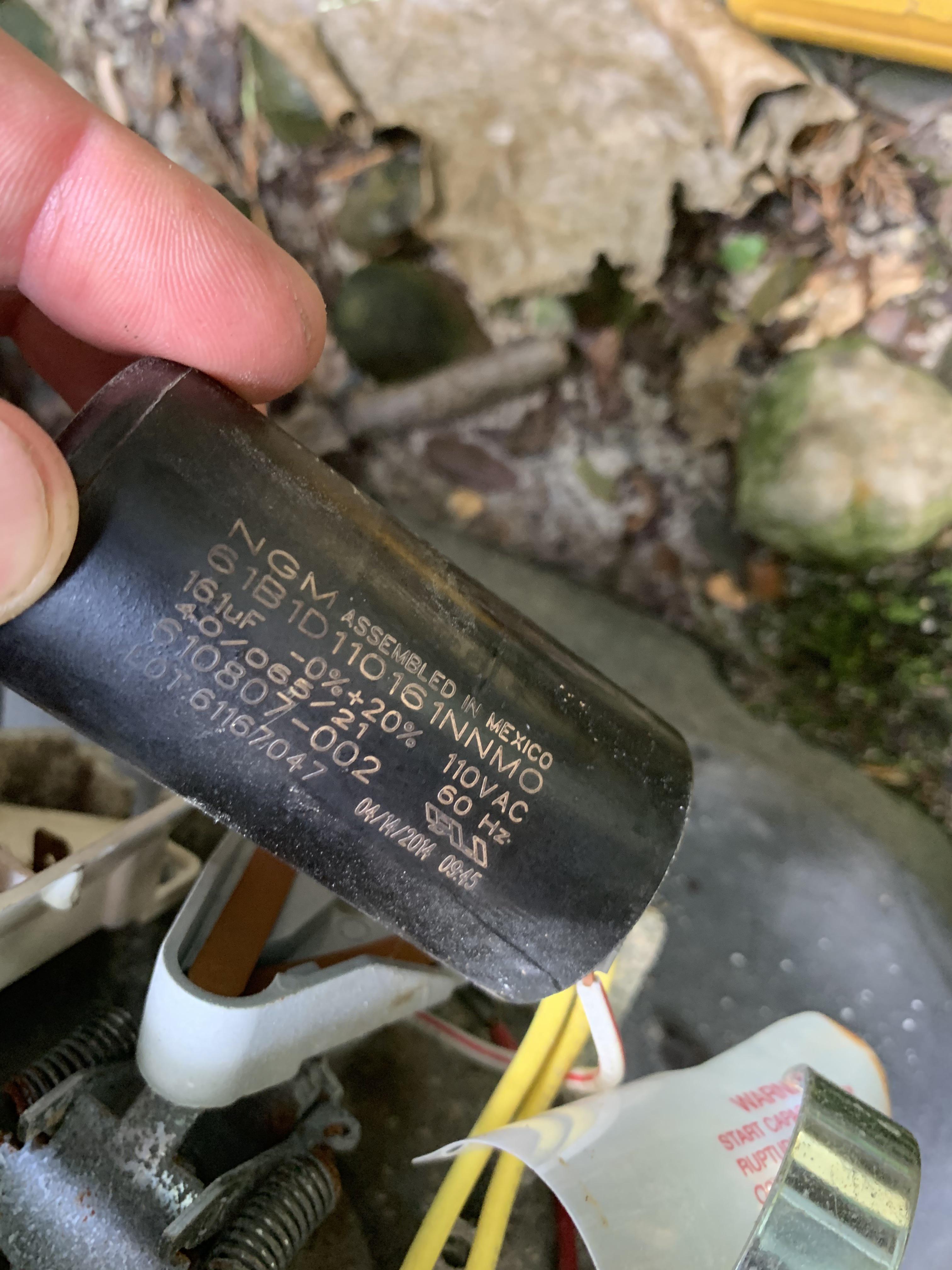 My pool pump is wired for 240. My capacitor says 110 volts. Is this