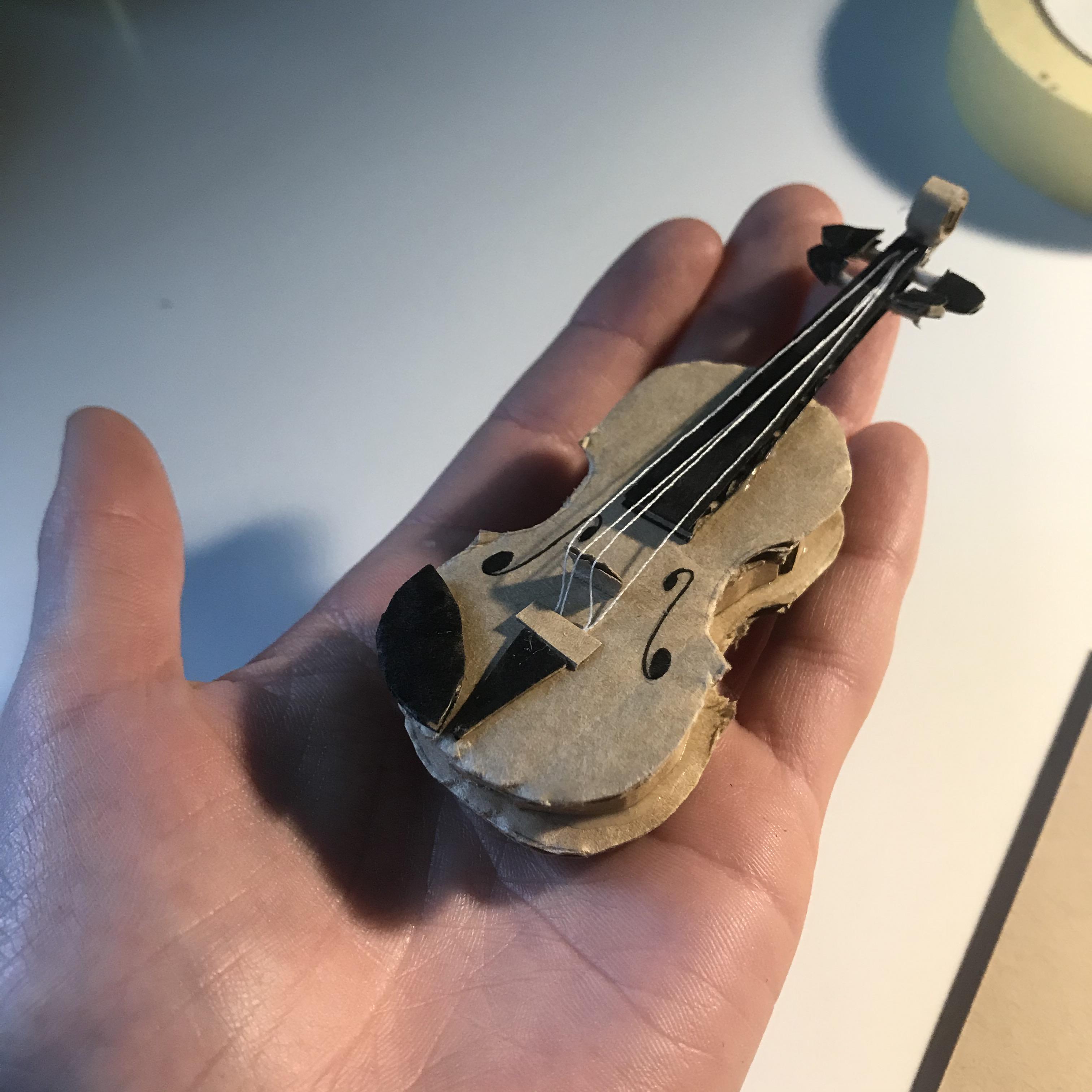 Mini Cardboard Violin r/lingling40hrs