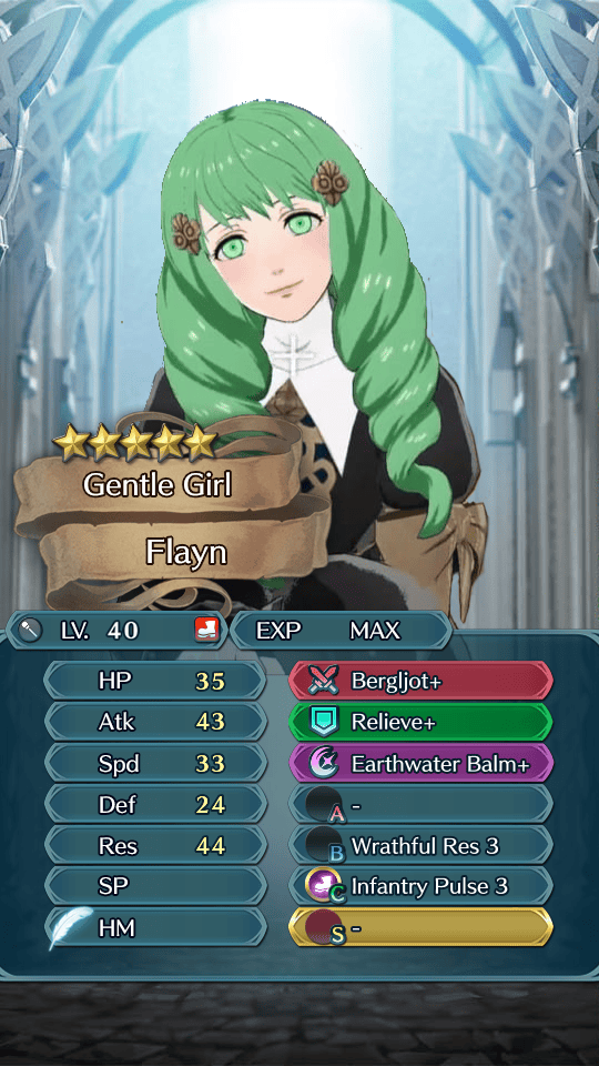 (FEH Unit Builder) My unit build of Flayn FireEmblemHeroes