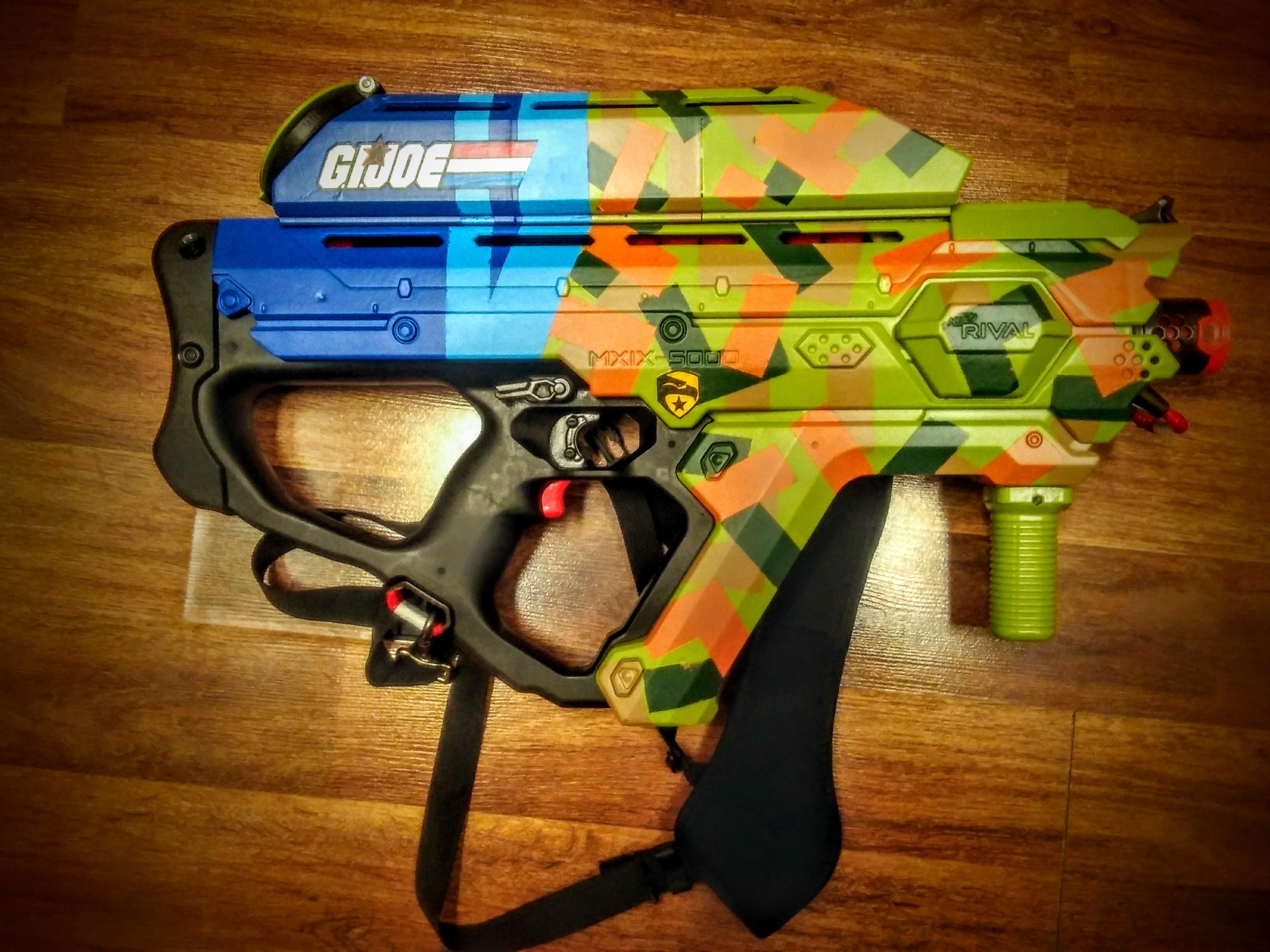 I finished up my G.I.Joe themed Nerf Rival Perses! I'm super happy with this one. Nerf